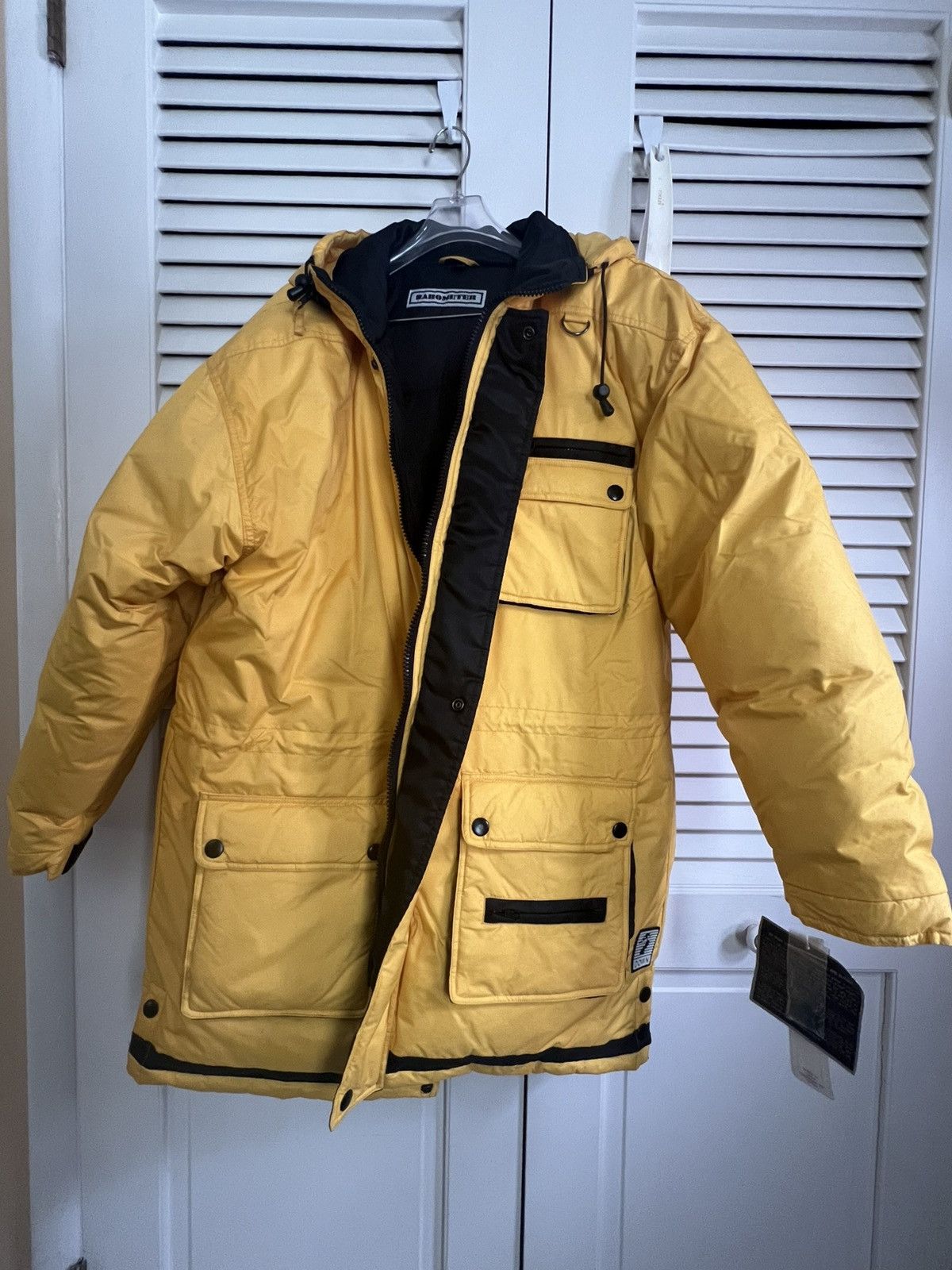 Other Vintage 90s Barometer Yellow Down Parka (NWT) Size US L / EU 52-54 / 3 - 6 Thumbnail