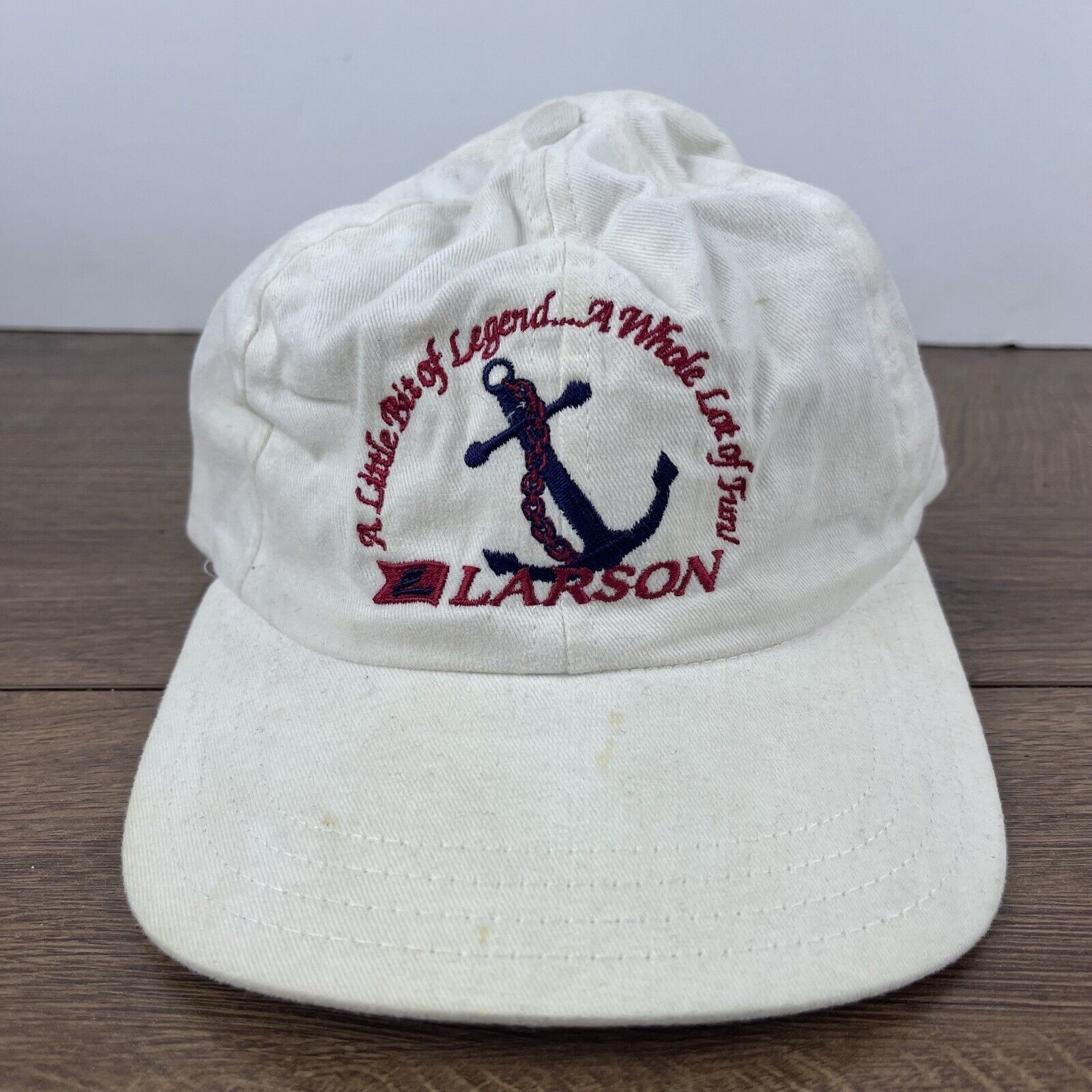 Other Larson Hat Larson Adjustable Hat White Hat Adjustable White Size ONE SIZE - 3 Thumbnail
