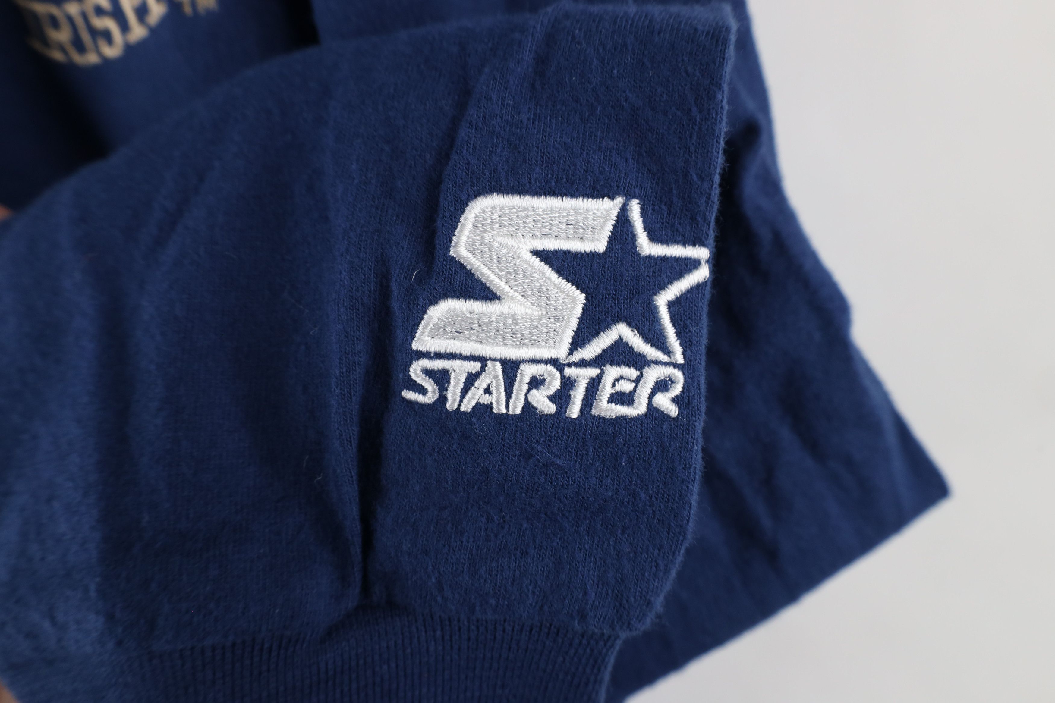 Starter × Vintage Vintage 90s Starter Notre Dame University Mock Neck T-Shirt Size US M / EU 48-50 / 2 - 4 Thumbnail