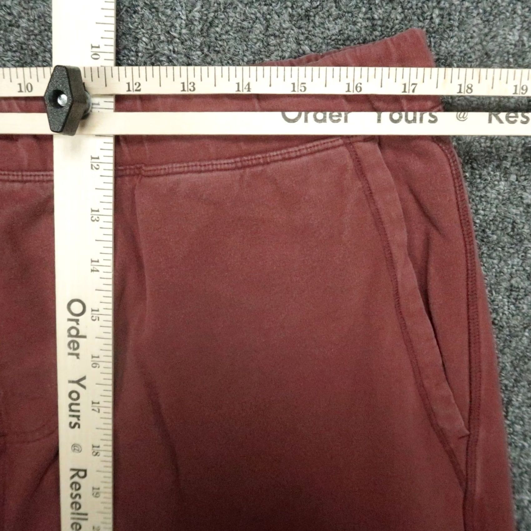 Vintage Mack Weldon Pants Mens 2XL Red Athletic Tapered Jogger Pockets Zip Pocket Inseam 31in Elastic Waist Casual Activewear Shirtless? Size US 39 - 6 Thumbnail
