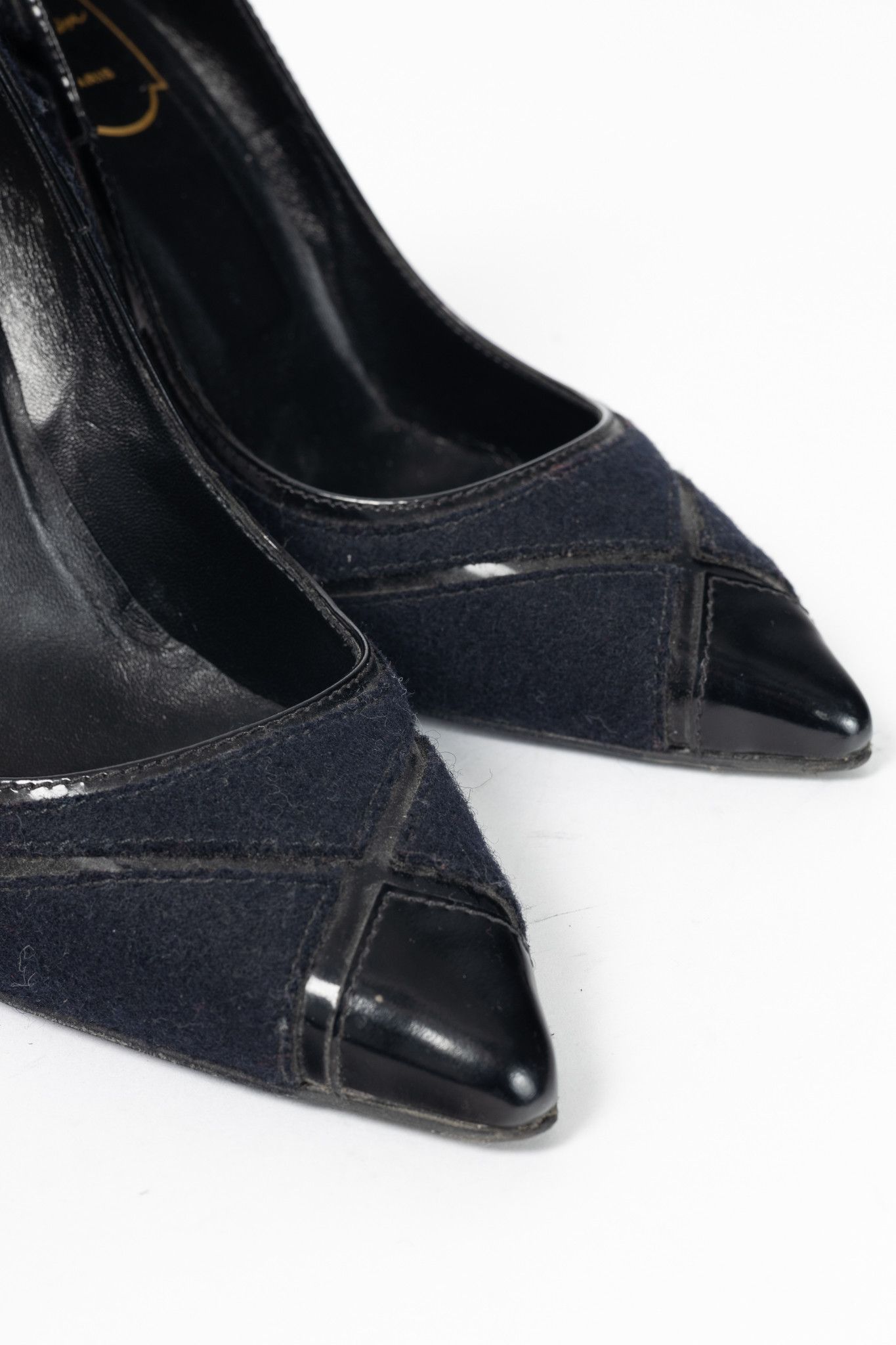 Roger Vivier Roger Vivier Prismick Laine Leather Patchwork Heels Size US 6 / IT 36 - 7 Thumbnail