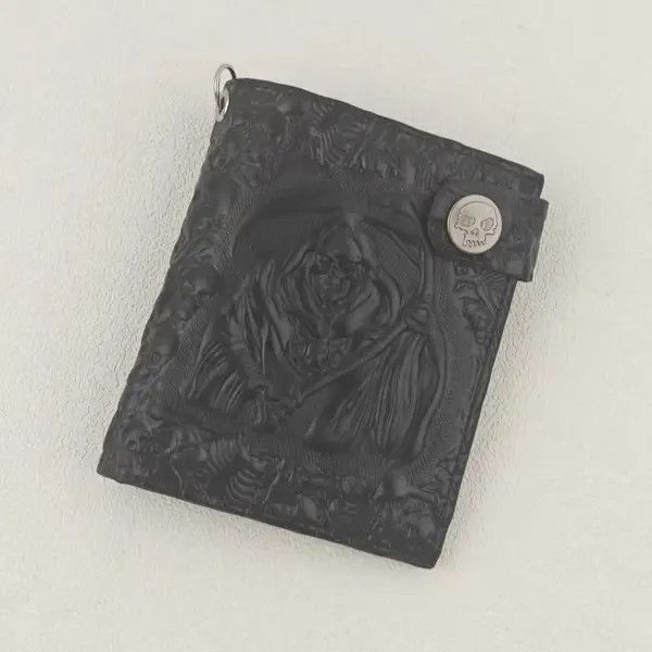 Japanese Brand Retro Biker Purse Devil Skull Death Rock Wallet Size ONE SIZE - 6 Thumbnail