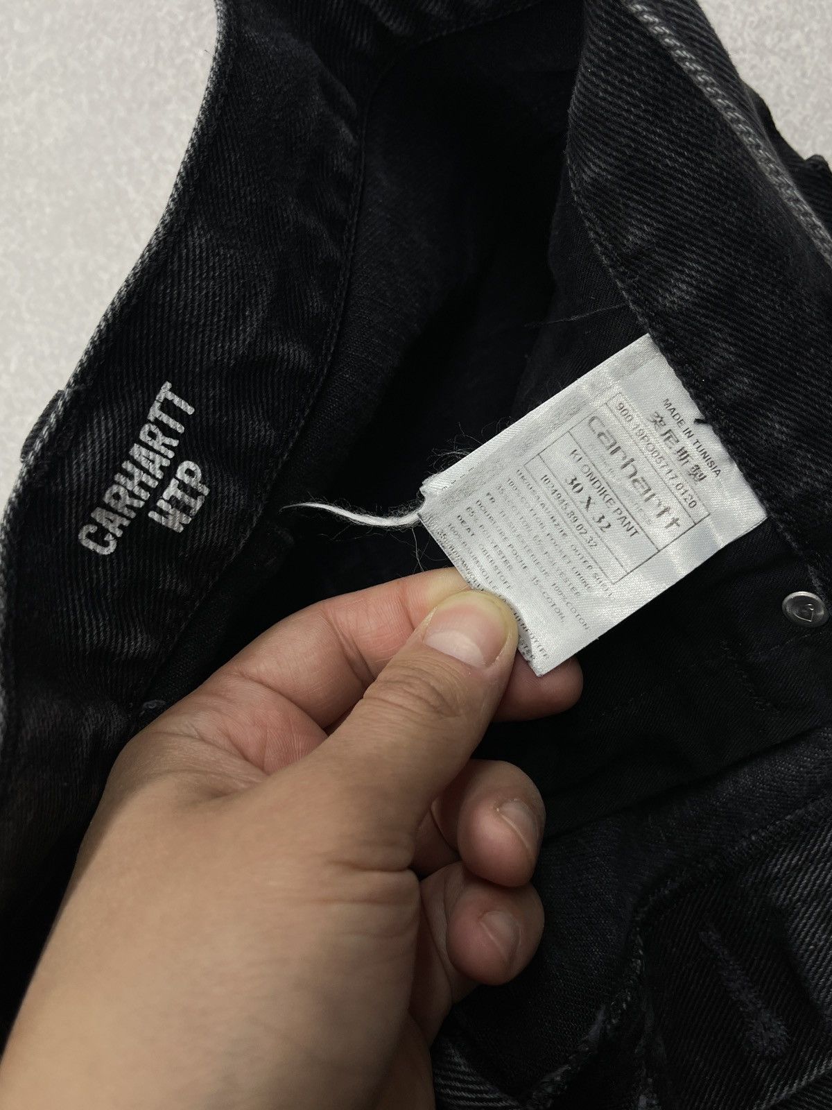 Carhartt Vintage Carhartt WIP Klondike Denim Jeans Black Y2K Size US 30 / EU 46 - 11 Thumbnail