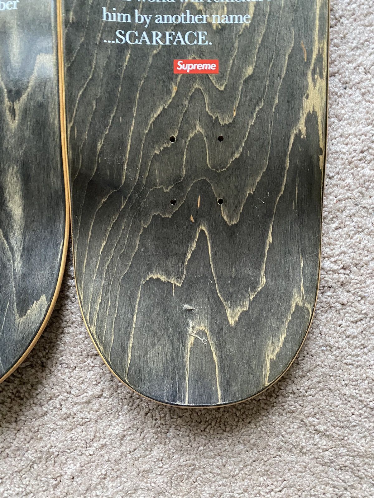 Supreme Supreme Scarface skate deck set of 2 authentic Size ONE SIZE - 9 Thumbnail