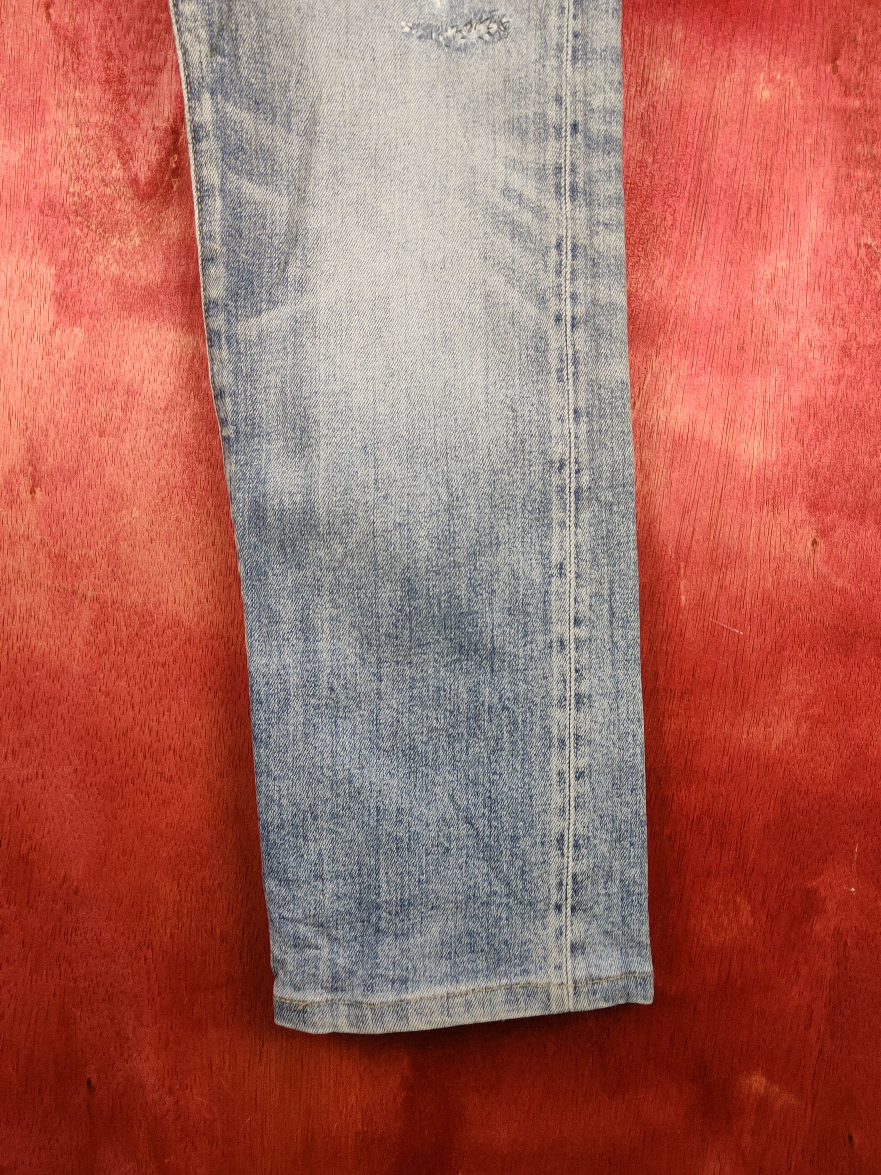Japanese Brand Uniqlo Blue Distressed Multipocket Denim #S1589 Size US 29 - 7 Thumbnail