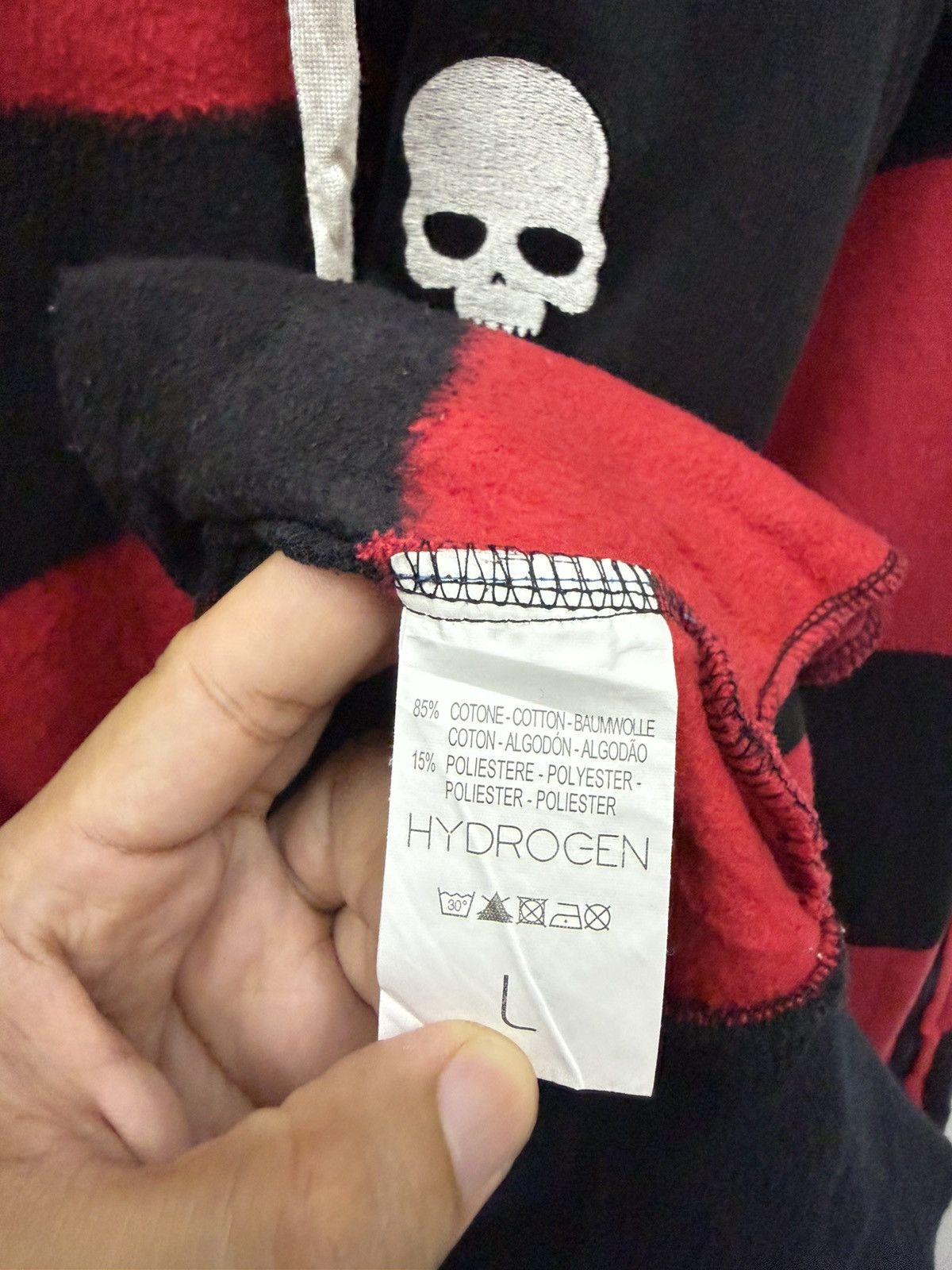 HYDROGEN HYDROGEN PUNKS EMBROIDERY SKULL LIMITED EDITION HOODIE Size US L / EU 52-54 / 3 - 7 Thumbnail