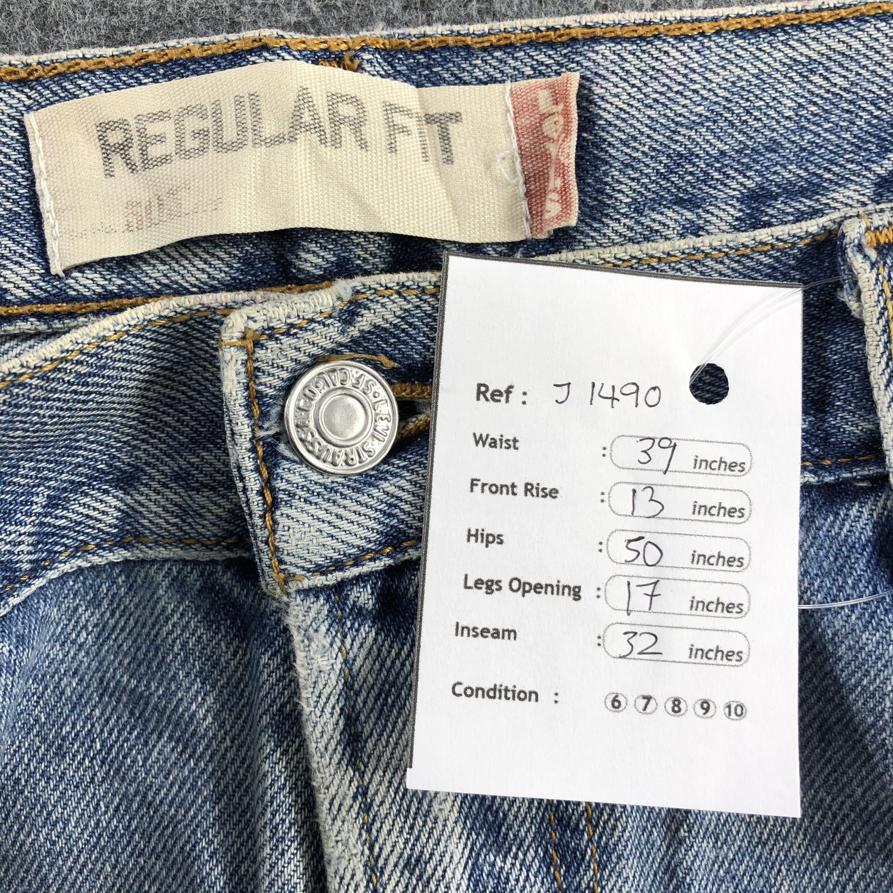 Levi's Vintage Light Wash Levis 505 Jeans-J1490 Size US 39 - 15 Thumbnail