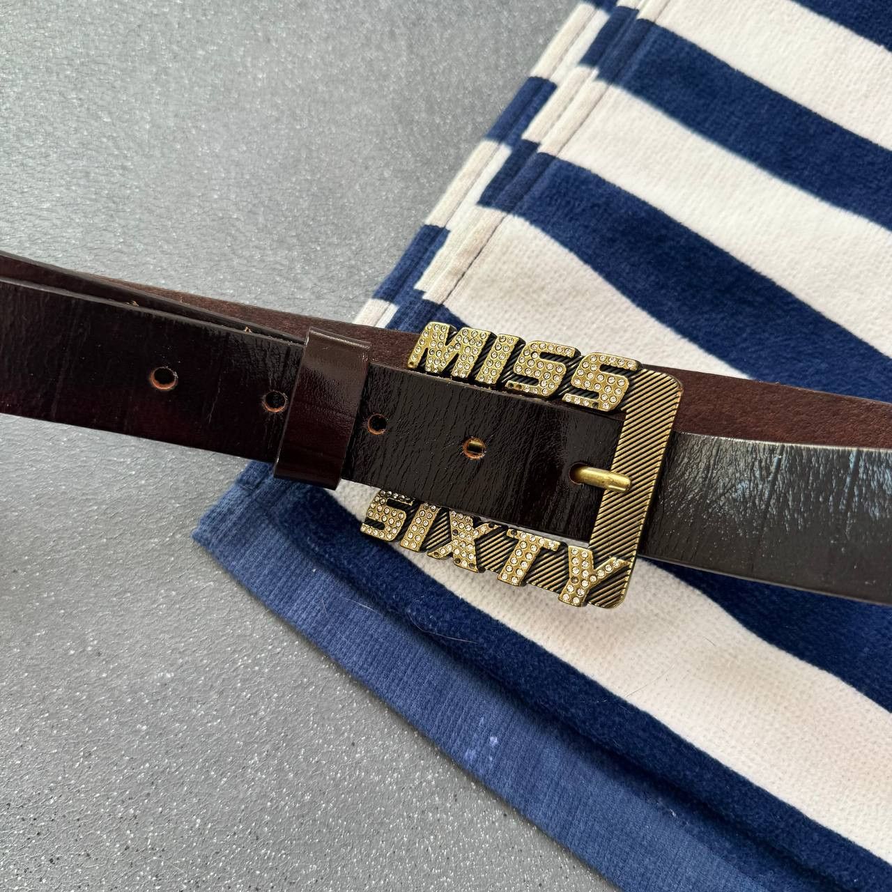 Miss Sixty × Vintage Miss Sixty Vintage Y2K Leather Belt Size ONE SIZE - 6 Thumbnail