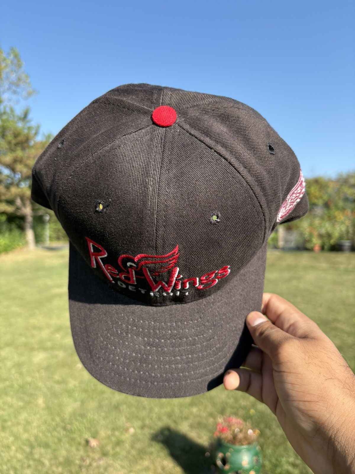 New Era Detroit Red Wings NHL New Era Made in USA Vintage 80s Hat Size ONE SIZE - 5 Thumbnail