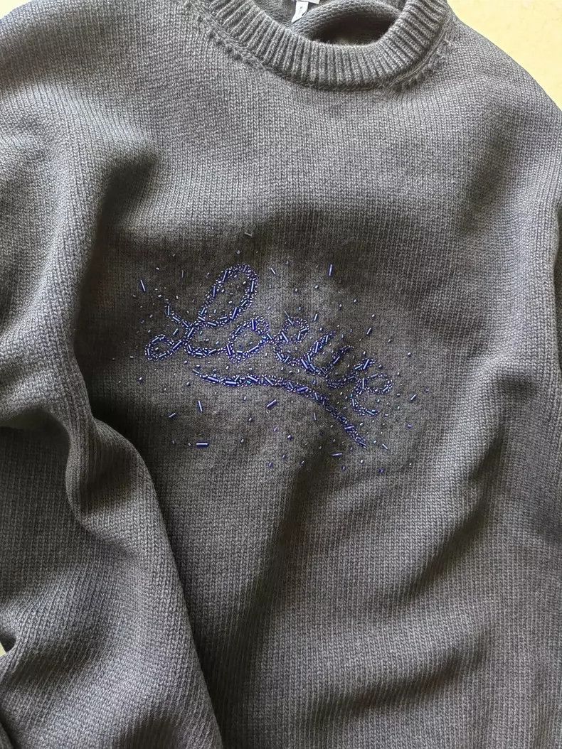 Loewe LOEWE Ding Zhu logo knit wool sweater Size S / US 4 / IT 40 - 4 Thumbnail