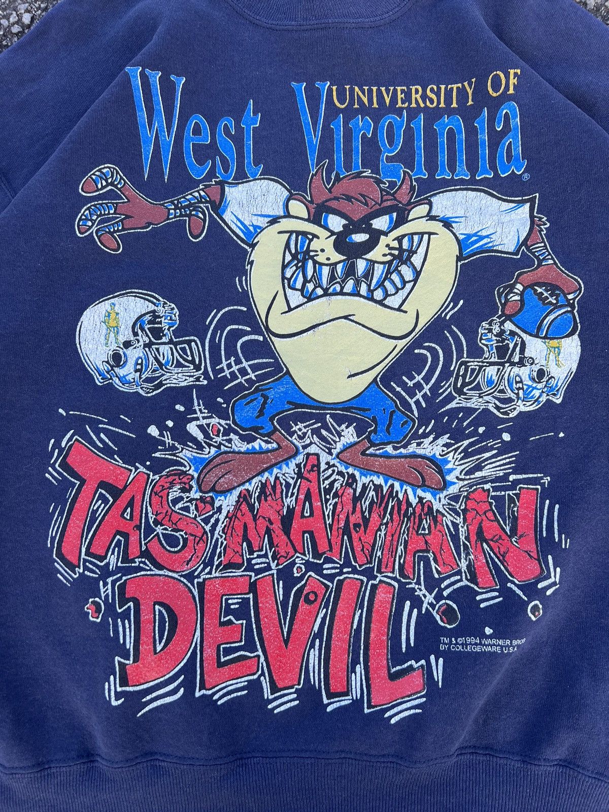 Cartoon Network × Vintage Vintage 90’s Tazmanian Devil University of West Virginia Size US L / EU 52-54 / 3 - 3 Thumbnail