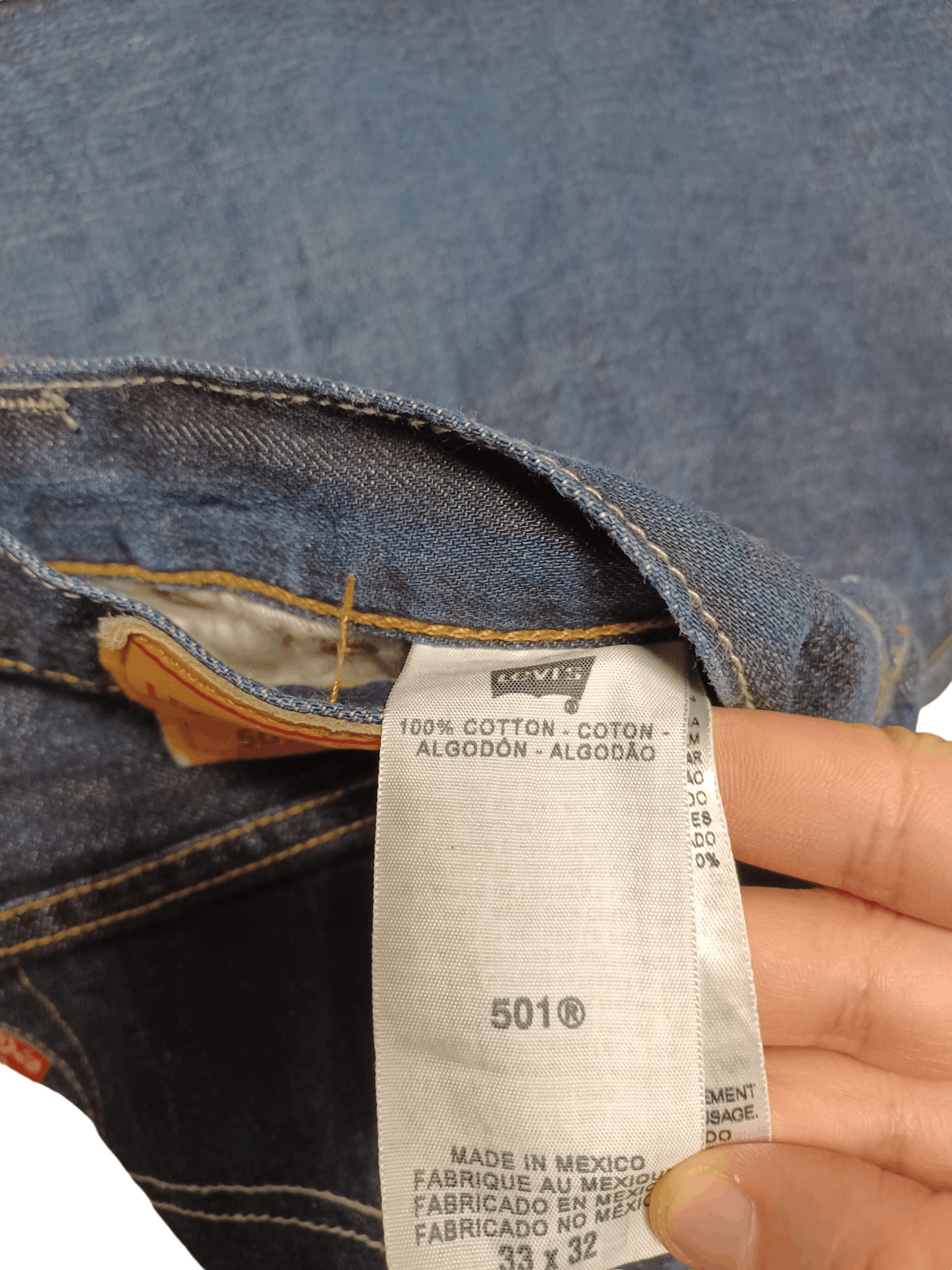 Levi's Vintage Clothing LEVI`S 501 VINTAGE MADE IN MEXICO W33 L32 JEANS DENIM Size US 33 - 5 Thumbnail
