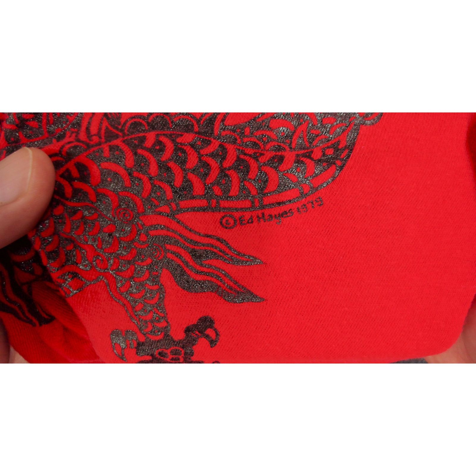 Vintage Screen Stars VTG 1979 Ed Hayes Dragon Single Stitch Cutoff Size US S / EU 44-46 / 1 - 6 Thumbnail