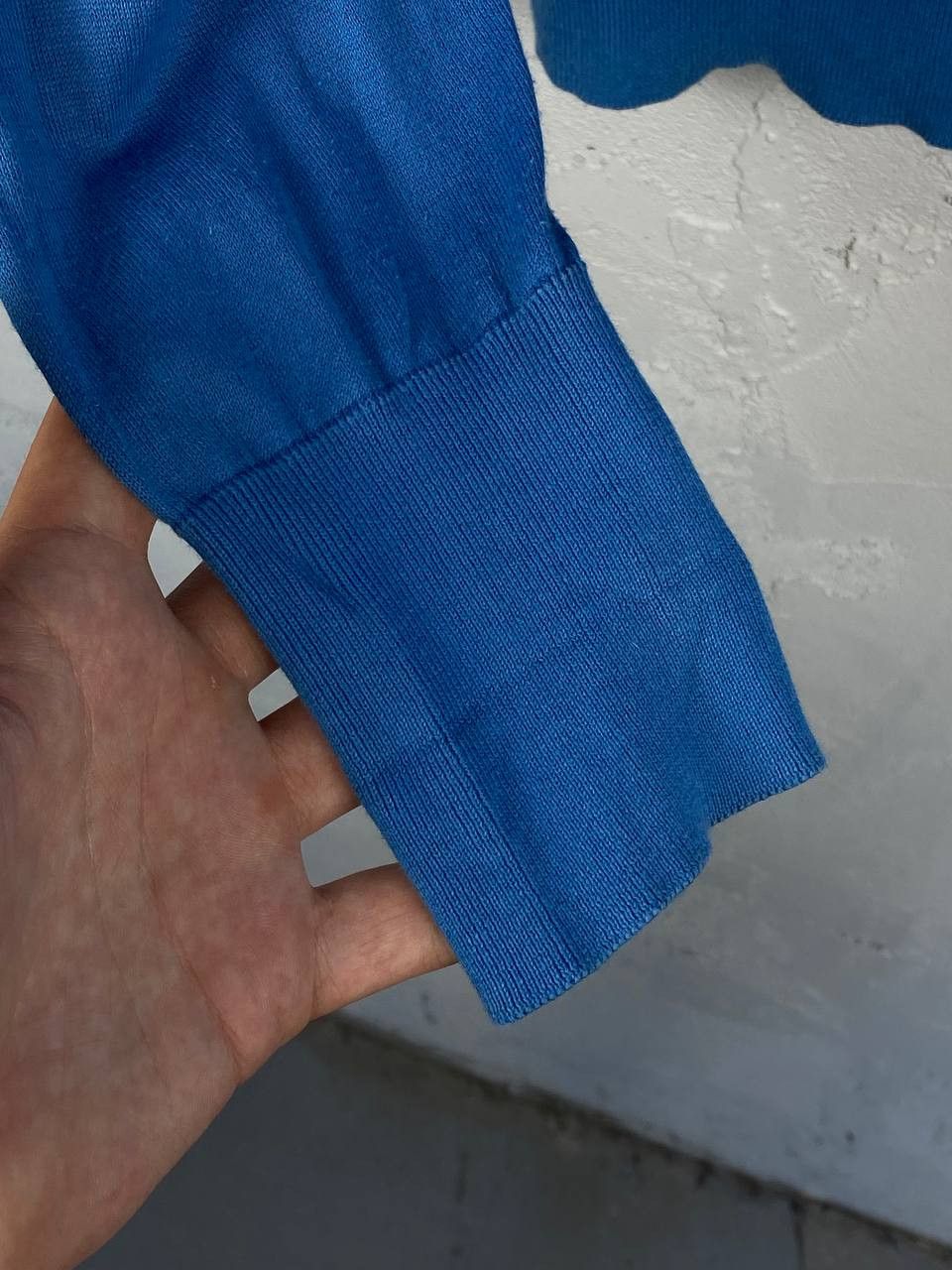 John Smedley John Smedley Blue Cotton Crewneck Pullover Sweater M 48 Size US S / EU 44-46 / 1 - 5 Thumbnail