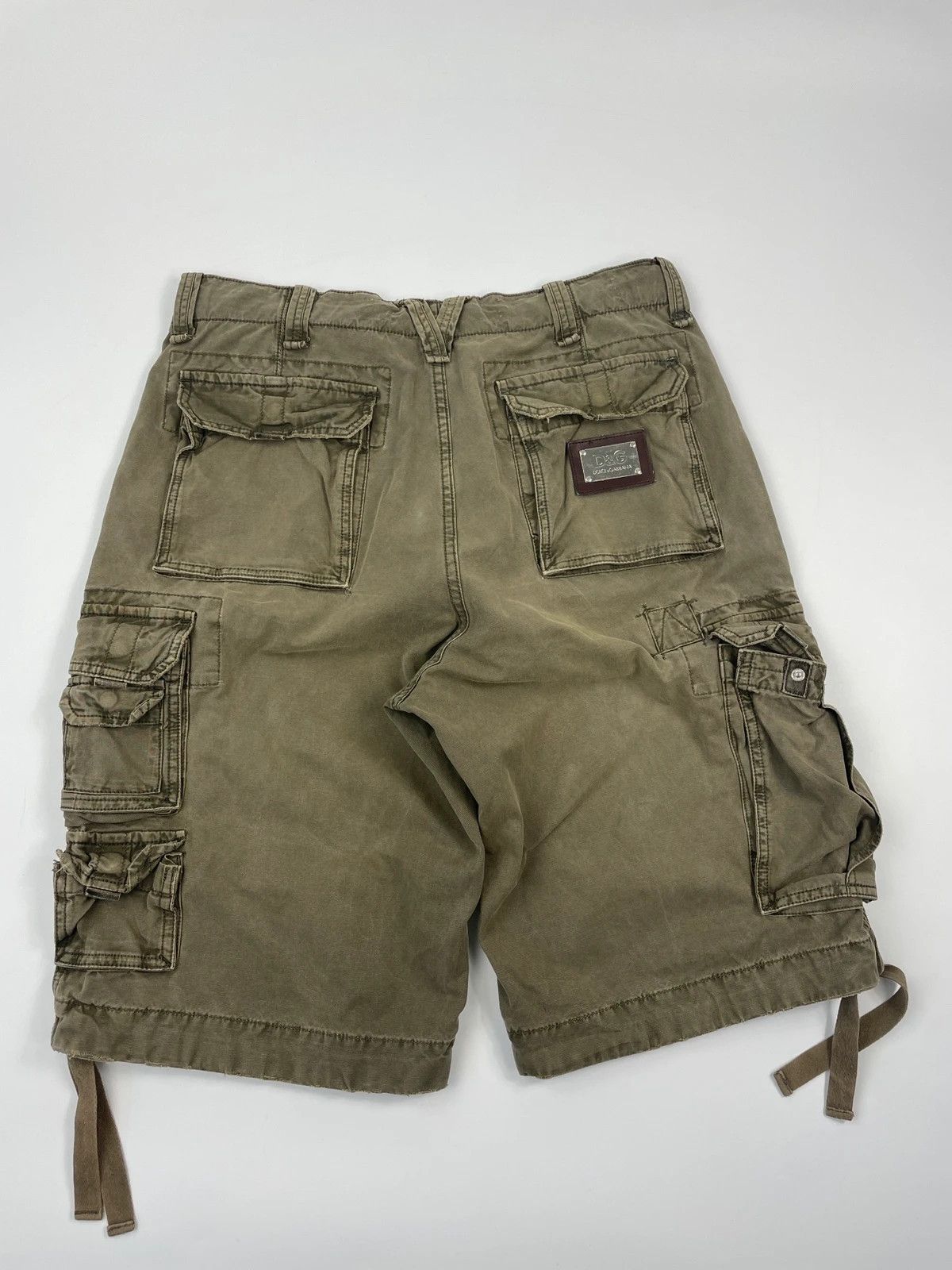 Dolce & Gabbana Dolce Gabbana FW2006 Cargo Military Short Army Khaki Green Size US 34 / EU 50 - 6 Thumbnail