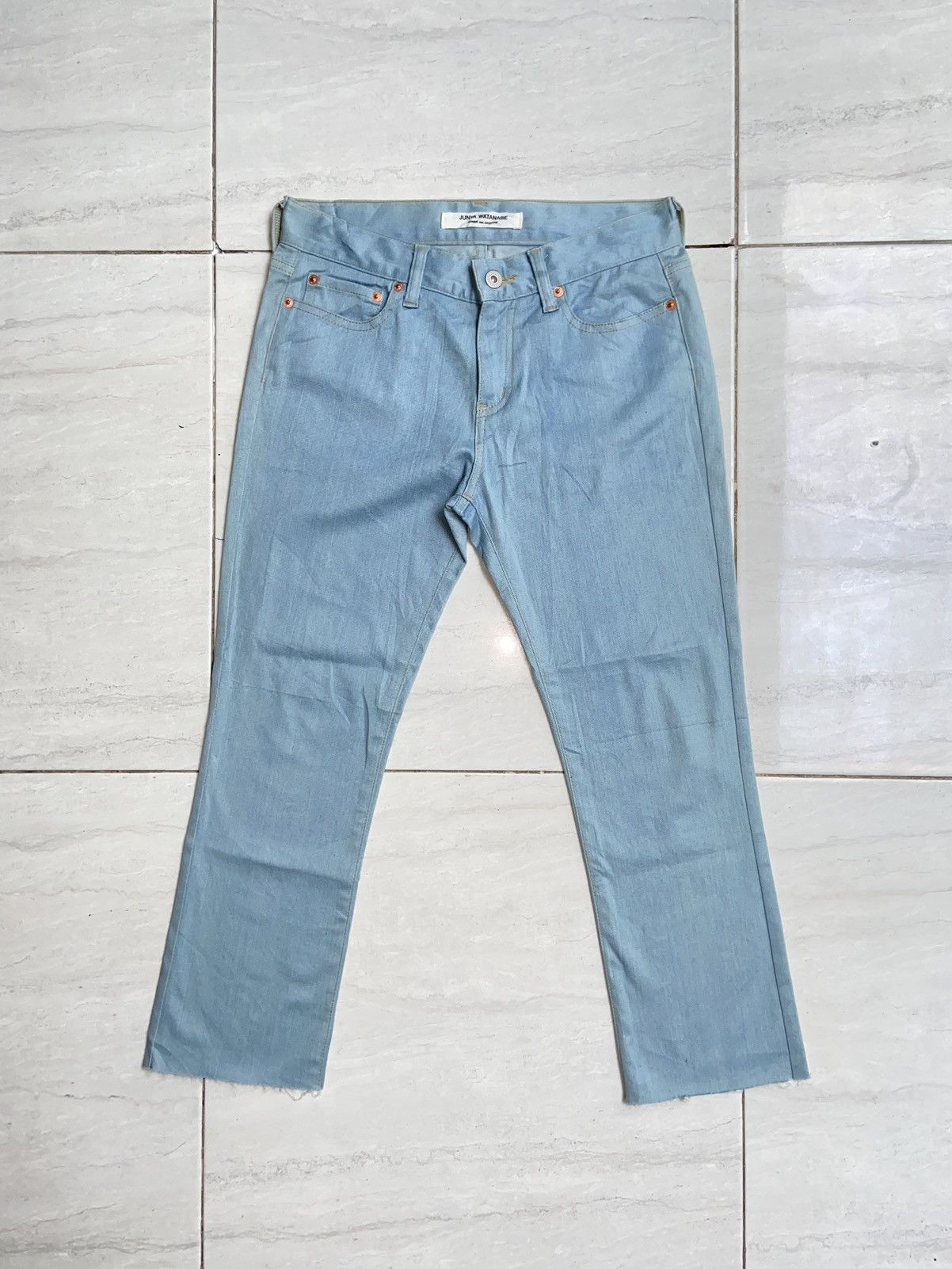 Comme des Garcons × Japanese Brand × Junya Watanabe COMME Des GARCONS JUNYA WATANABE Blue Jeans Size US 29 - 1 Thumbnail