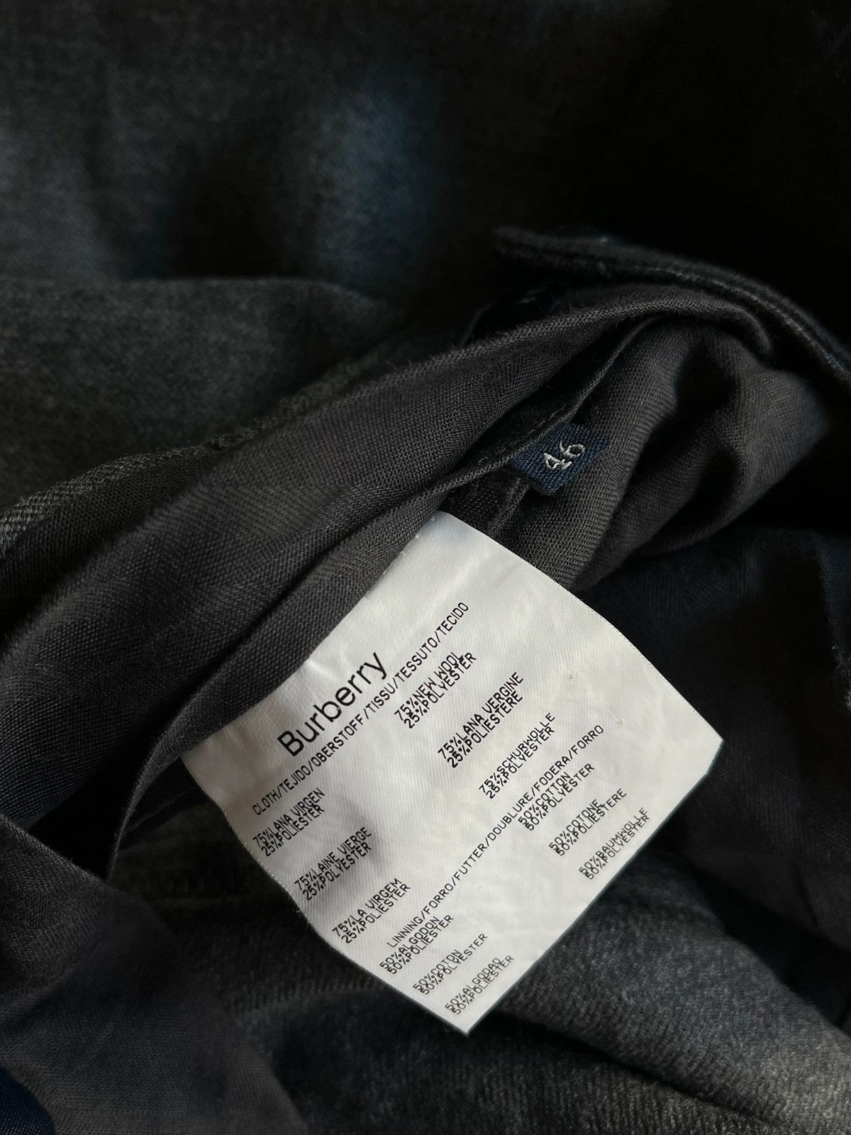 Burberry Burberry London Vintage 1990s Sz 46 / XL Tailored Pants Size US 39 - 11 Thumbnail