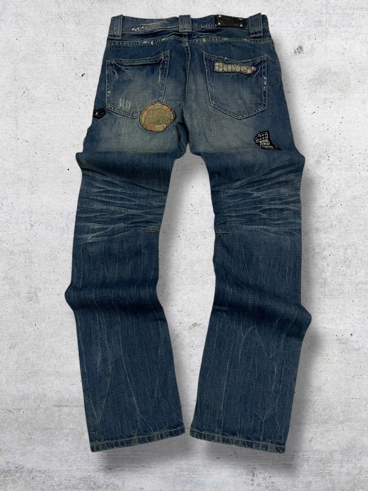 Hysteric Glamour VINTAGE BULLET NOISE JAPAN DESIGNER 90S OG PUNK PATCH DENIM Size US 30 / EU 46 - 11 Thumbnail