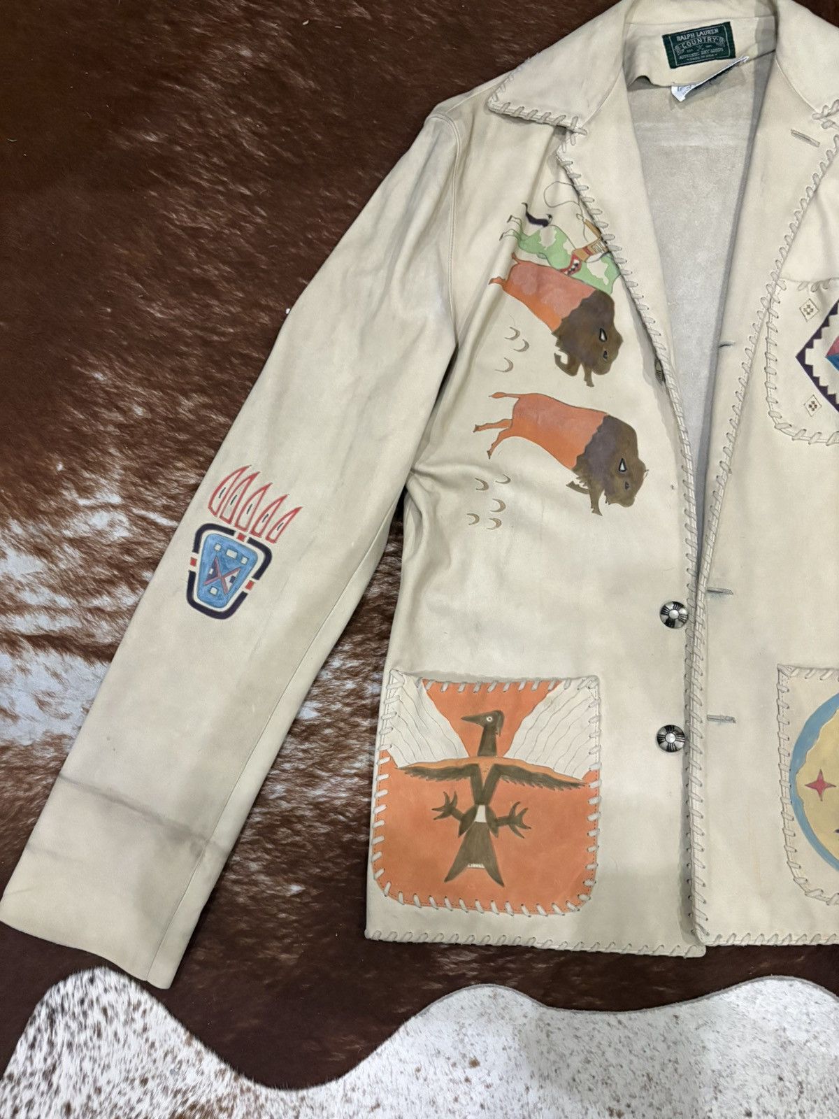 Ralph Lauren Rare Ralph Lauren Country Leather Jacket Size 42R - 2 Thumbnail