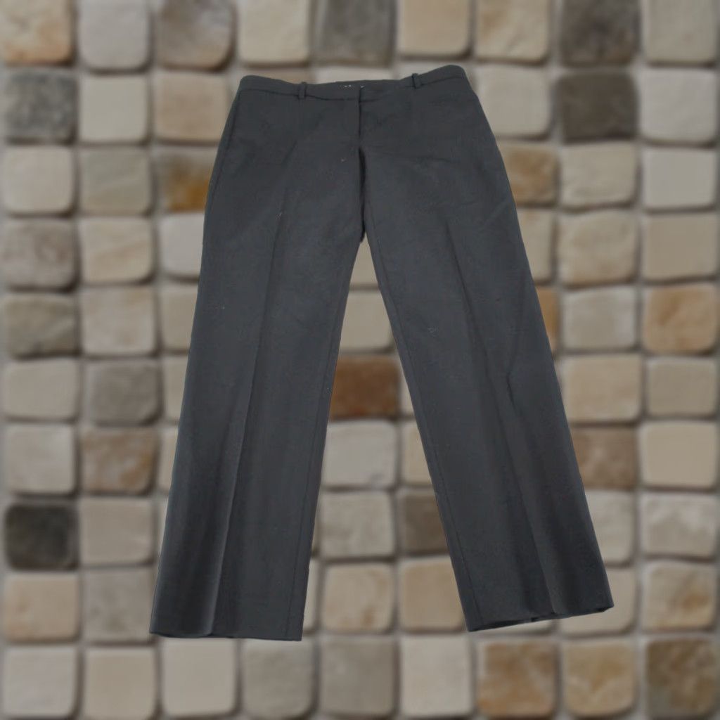 Theory Theory Dress Pants Womens 8 Black Slim Fit Wool Tapered Dress Pants Womens 8 Black Theory Size 30" / US 8 / IT 44 - 1 Thumbnail