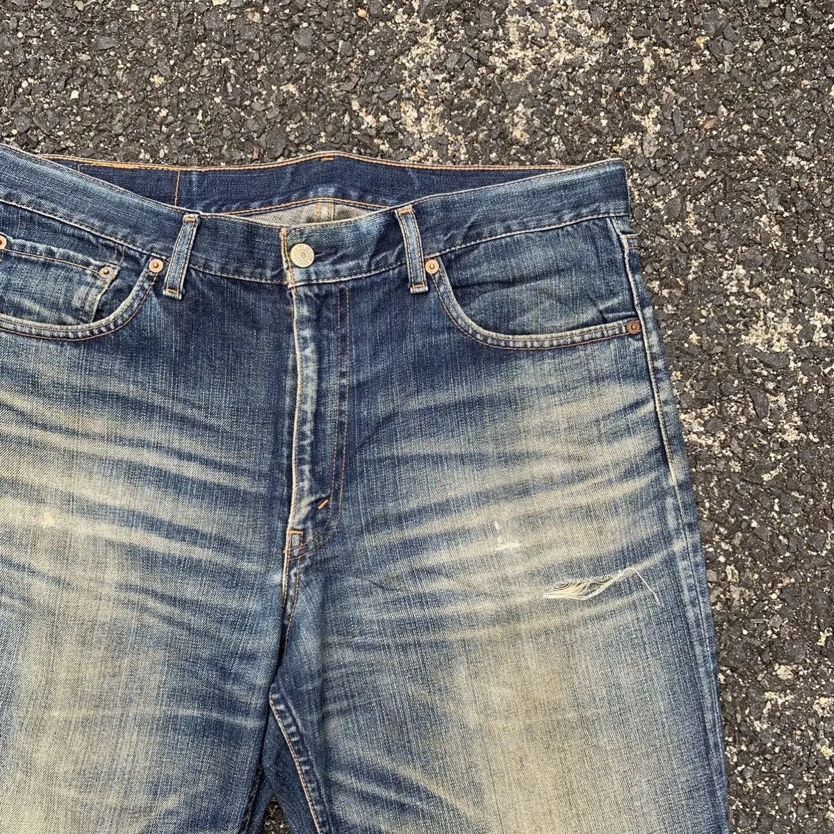 Levi's DISTRESSED DENIM🔥Levi’s 533 Jeans 35x30 Mudwash Faded Pants Size US 35 - 5 Thumbnail