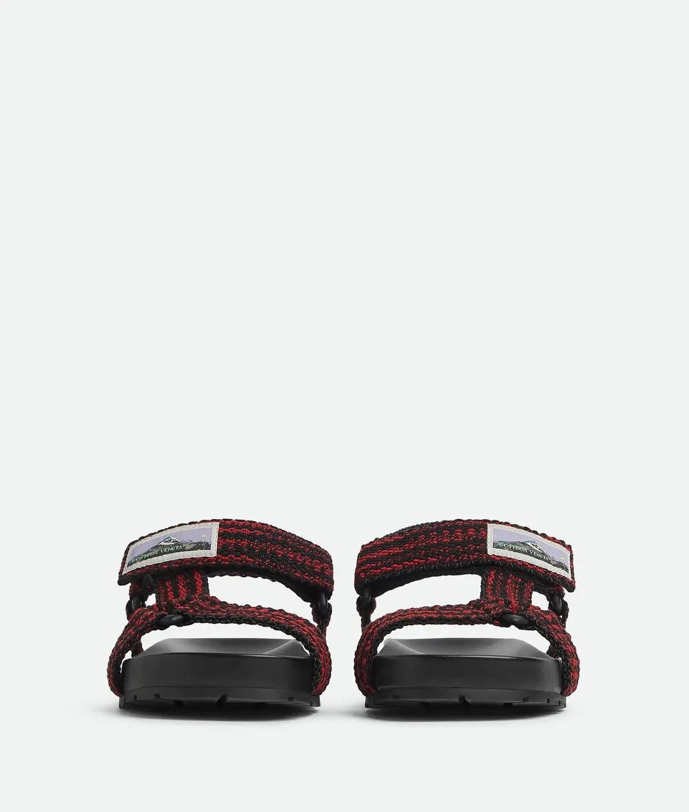 Bottega Veneta o1bcso1str0126 Trip Sandals in Black/Carmine Size US 6 / EU 39 - 2 Thumbnail