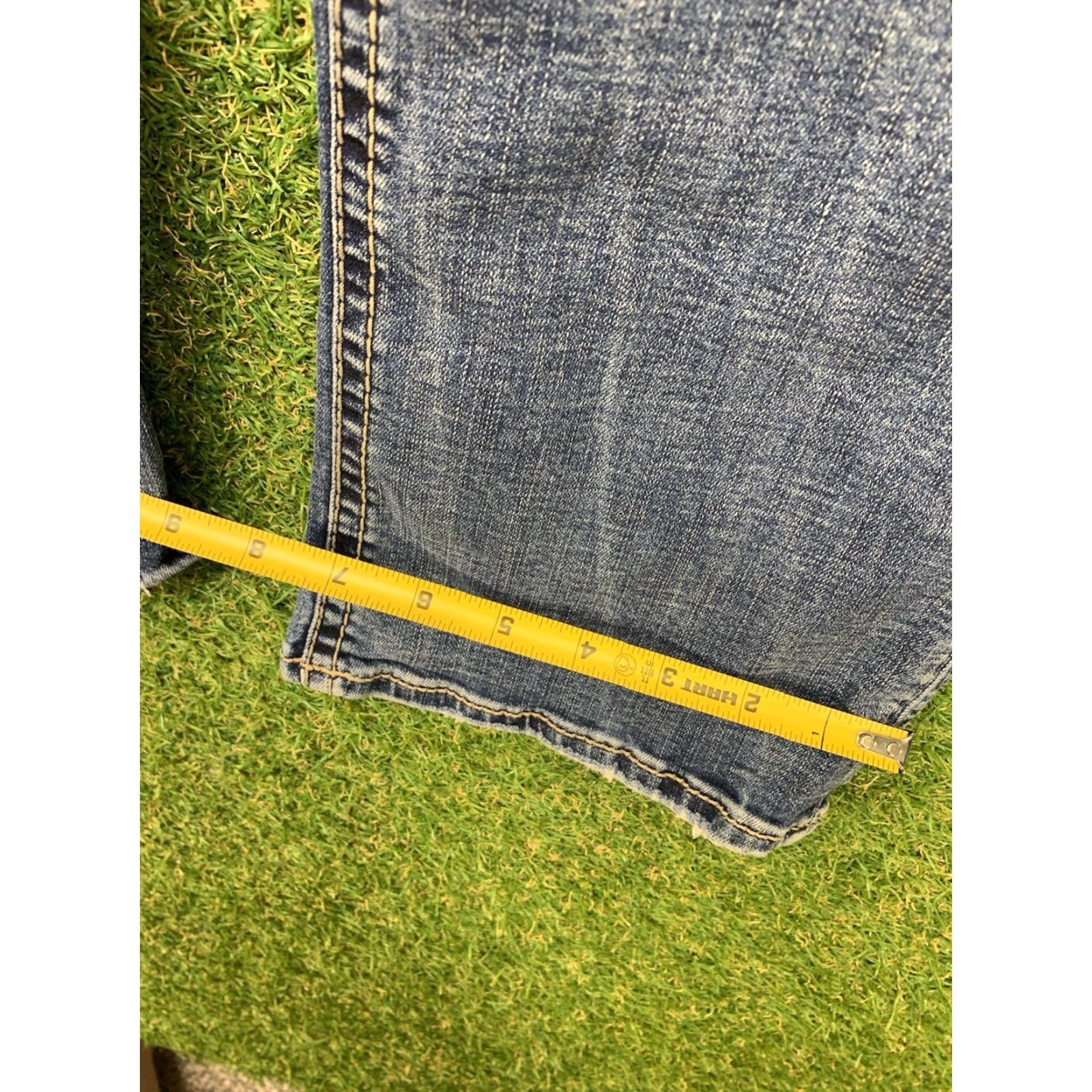 Silver Jeans Co. Silver Jeans Mens 38x30 Grayson Medium Wash Blue Thick Stitch Y2K Loose Bootcut Jeans Size US 38 / EU 54 - 6 Thumbnail