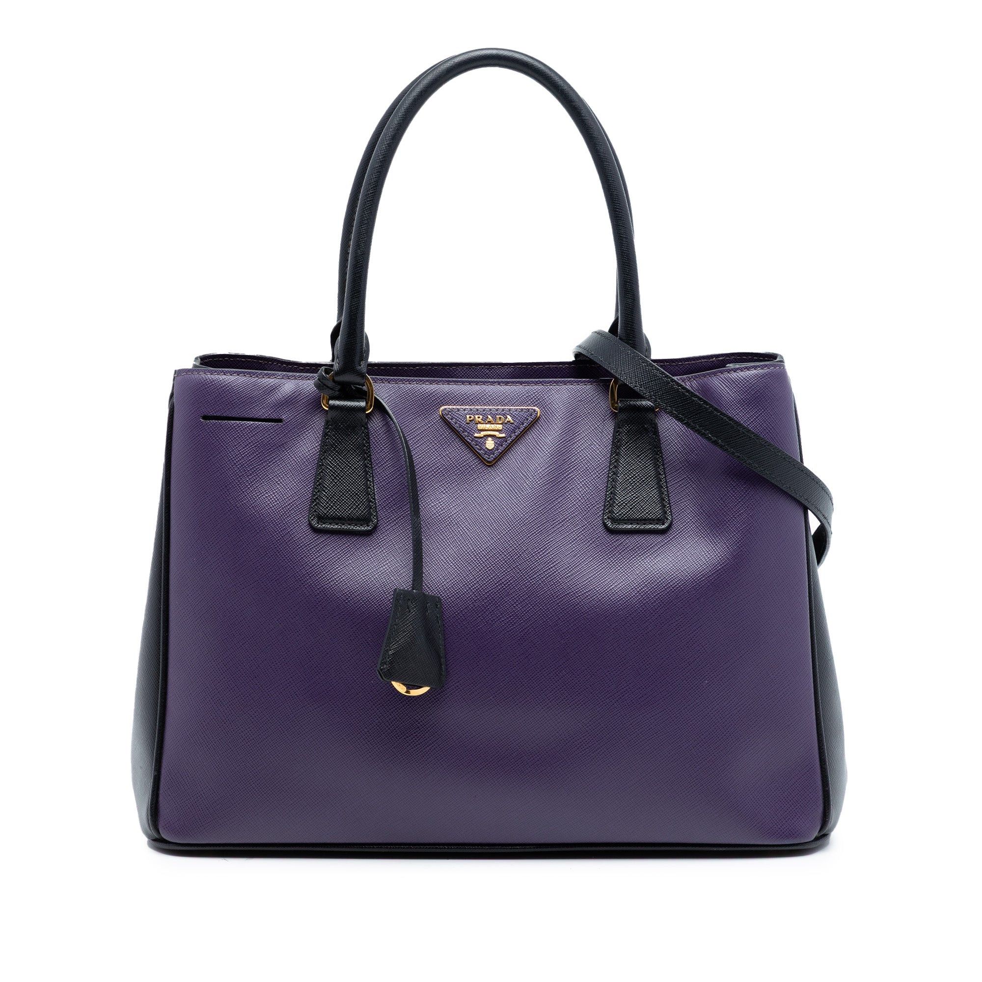 Prada Medium Bicolor Saffiano Lux Galleria Satchel Size ONE SIZE - 1 Thumbnail