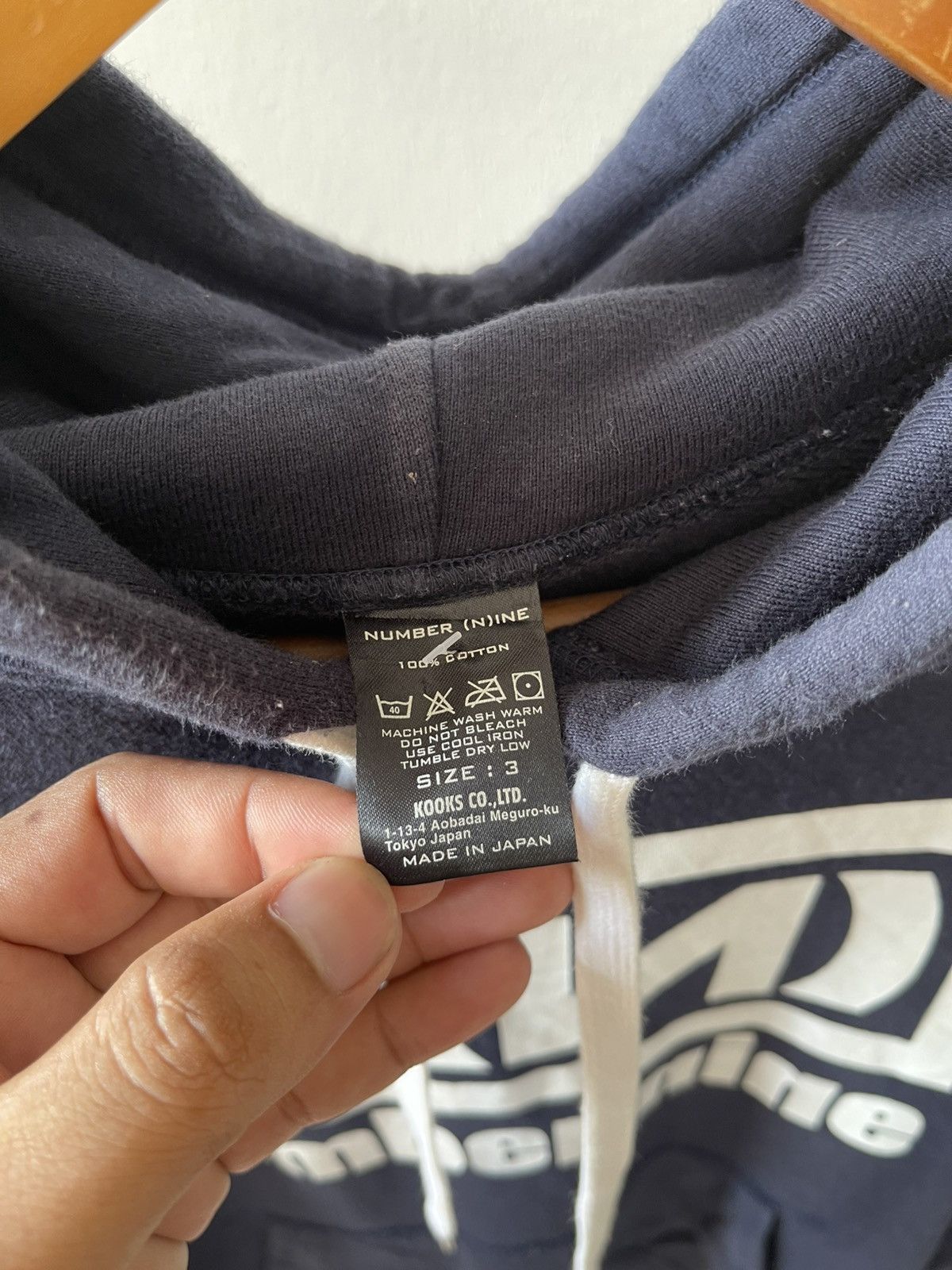 Number (N)ine Number Nine Spell Out Hoodie Size US M / EU 48-50 / 2 - 7 Thumbnail