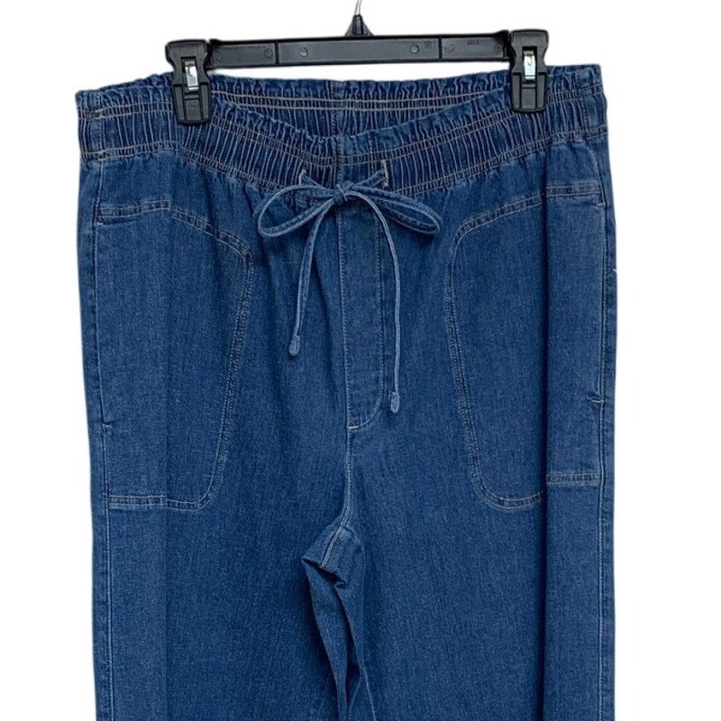 American Eagle Outfitters New American Eagle Womens Medium Blue Denim Pants Size 32" / US 10 / IT 46 - 2 Thumbnail