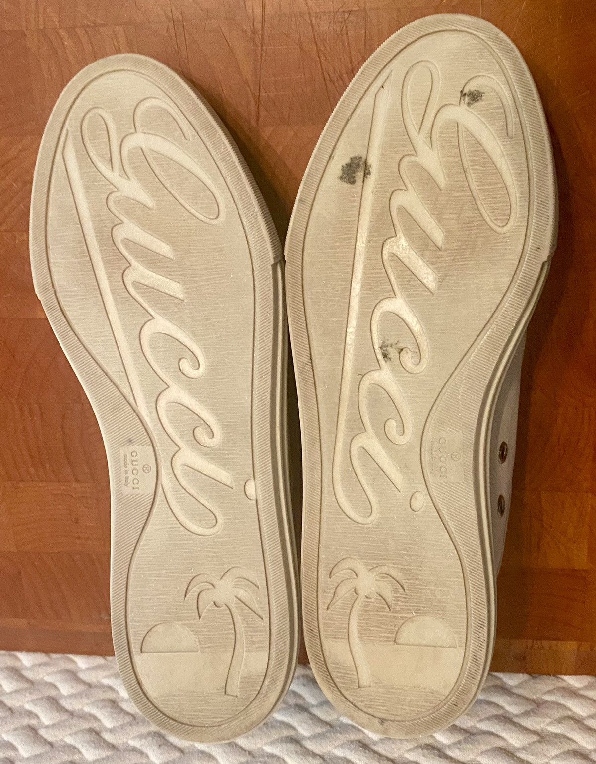 Gucci Gucci 🇮🇹 Women's GG Cement Kanvas/Leather Captoe Sneakers 39 Size US 9 / IT 39 - 11 Thumbnail
