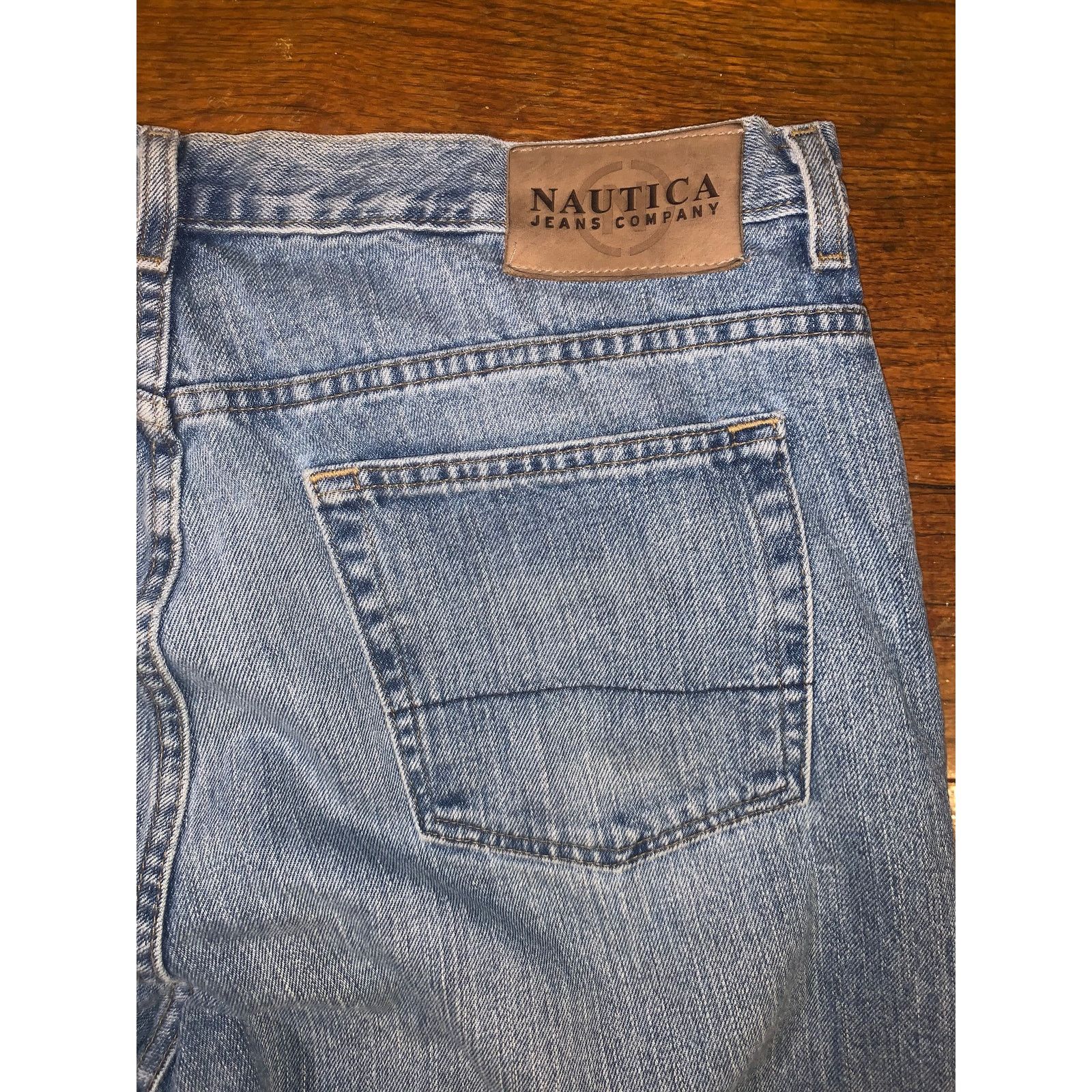 Nautica × Vintage Nautica Jeans Company Light Wash Denim Jeans 38x32 USA Fit Size US 38 / EU 54 - 9 Thumbnail