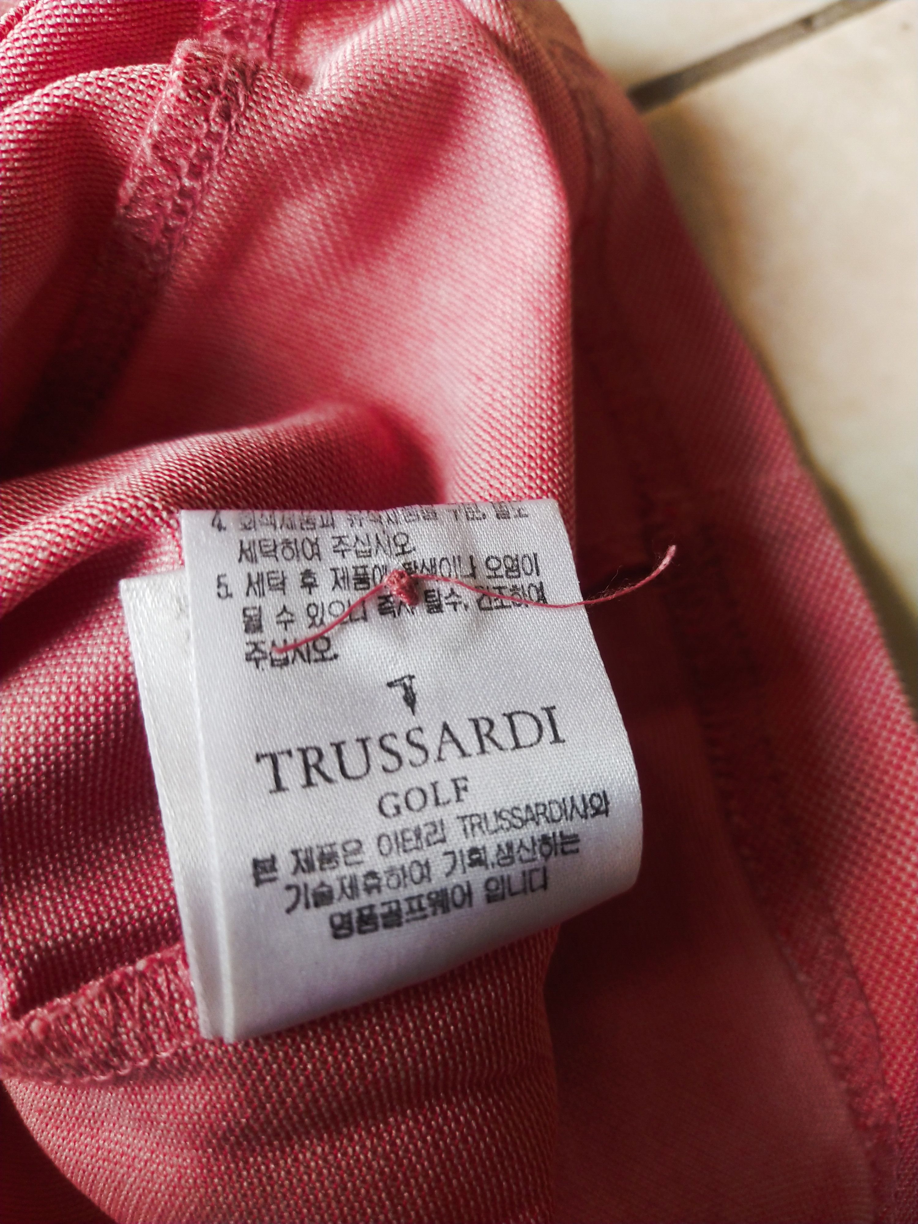 Trussardi 2000s Trussardi Golf Sleeveless Polo Shirt Red Y2K Size M / US 6-8 / IT 42-44 - 6 Thumbnail