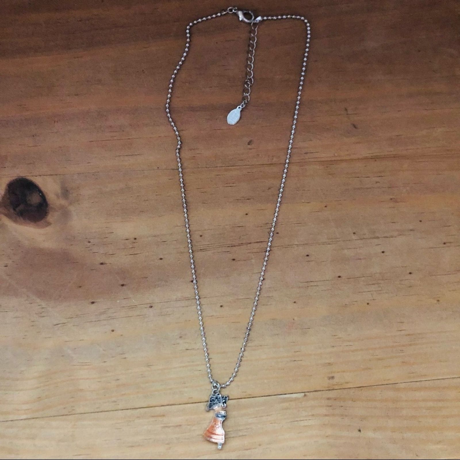 Jewelry Cool Jewels liberty bell pendant on chain necklace Size ONE SIZE - 6 Thumbnail
