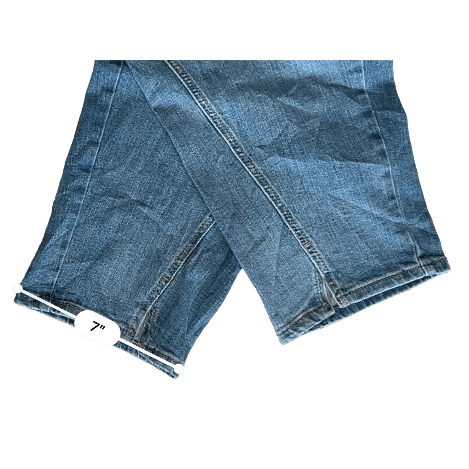 Other a.n.a. High Rise Skinny Split Hem Stretch Blue Jeans 30W NWT Size 42" / US 20 - 6 Thumbnail