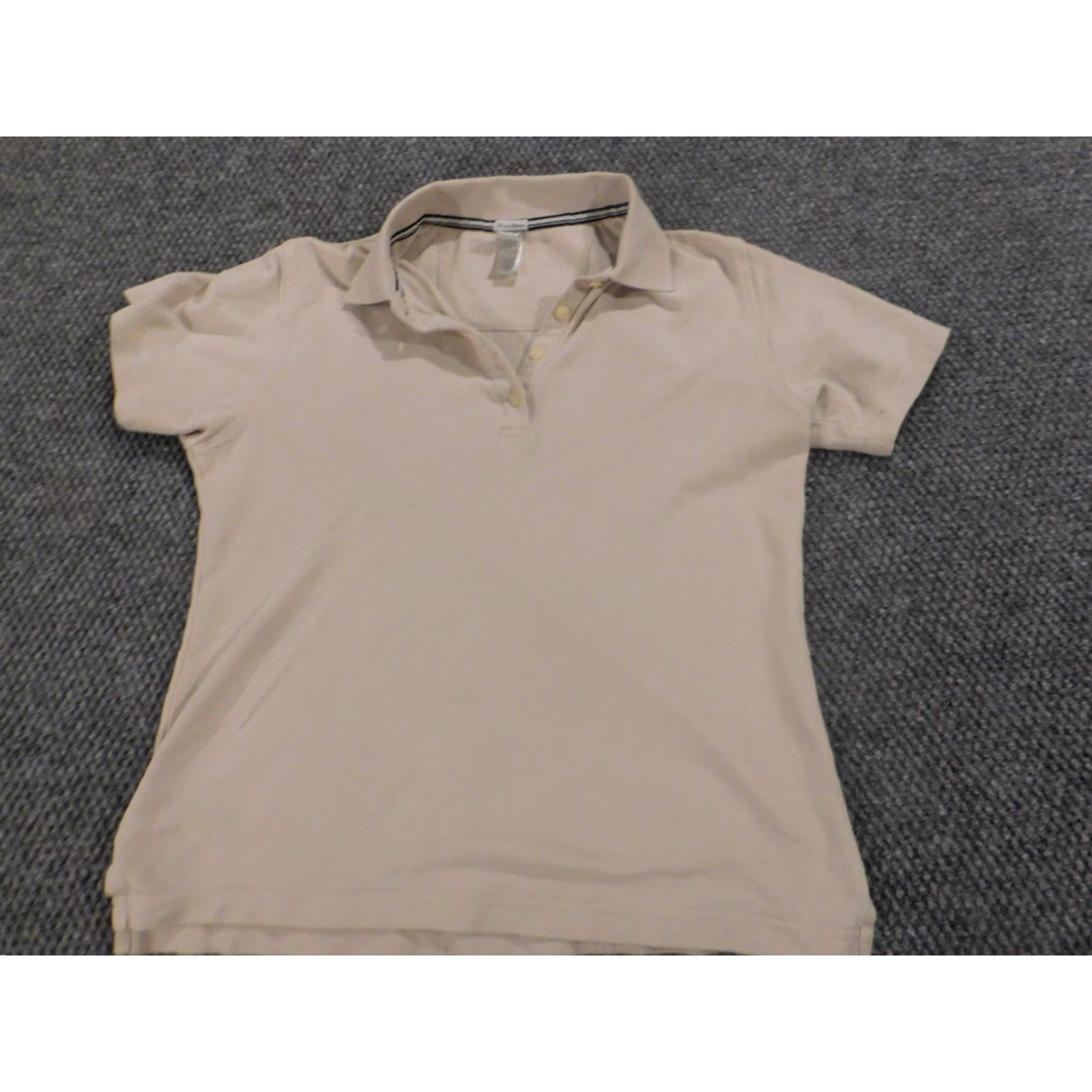 Vintage Page & Tuttle Polo Shirt Womens XS Peach Pink Short Sleeve Crew Neck Cotton Modal Rayon Classic Basic Casual Stretch 90s? Size XS / US 0-2 / IT 36-38 - 2 Thumbnail