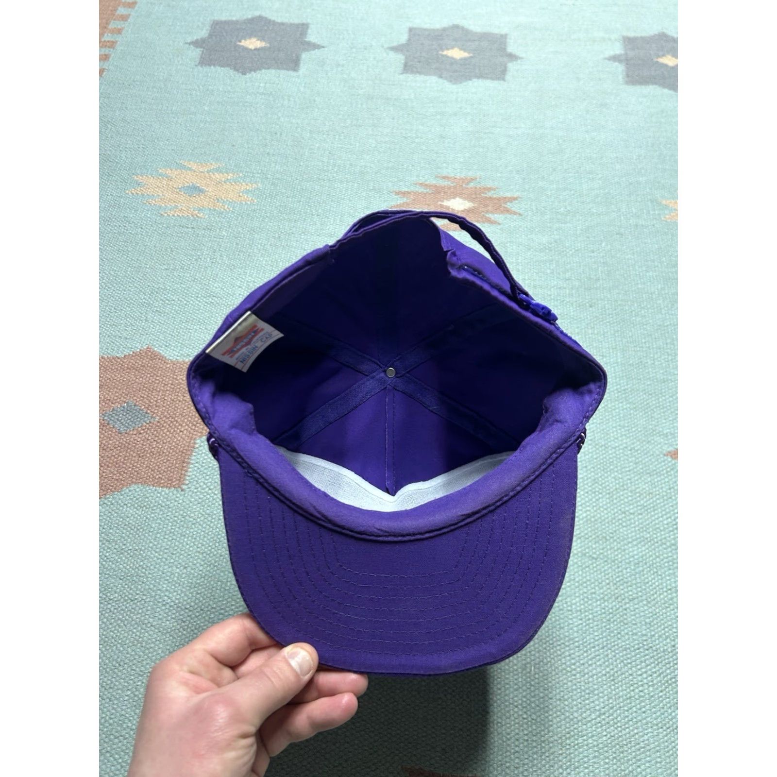GRAFF VINTAGE StrapBack hat cap Graff Chevy Chevrolet dealer bay city Michigan purple Size ONE SIZE - 5 Thumbnail