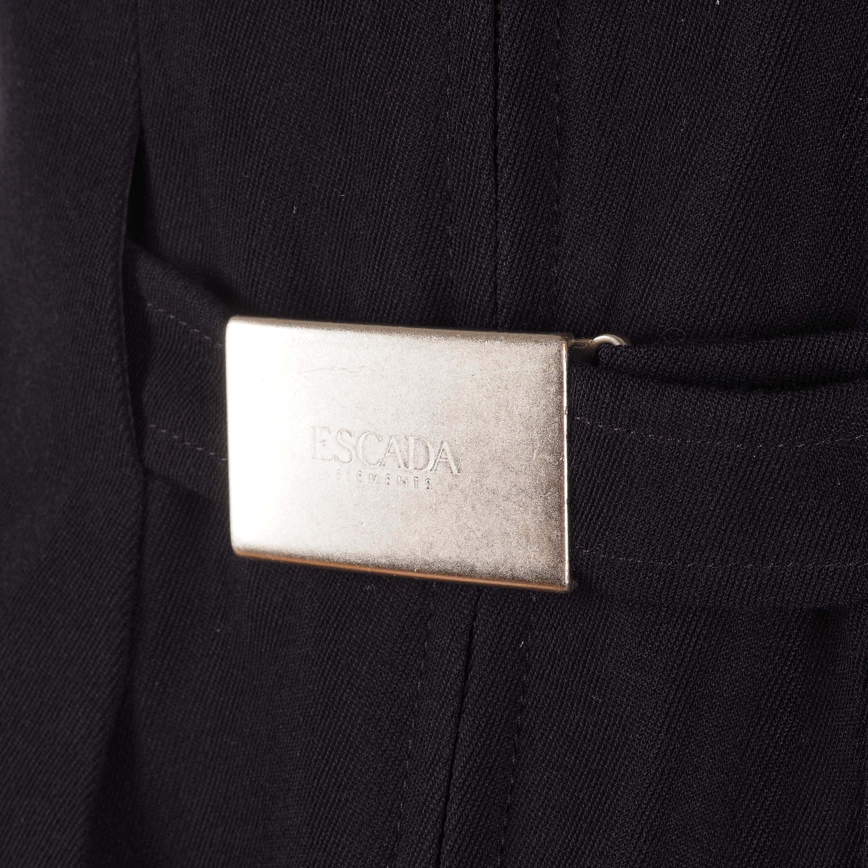 Escada × Vintage Escada by Margaretha Ley Vintage Black Belted Vest Jacket Size ONE SIZE - 2 Thumbnail