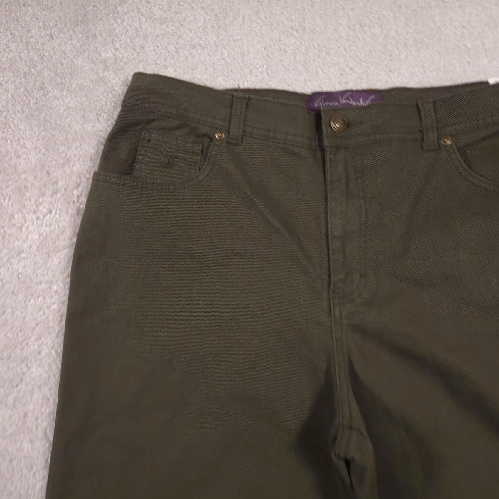 Gloria Vanderbilt Gloria Vanderbilt Jeans Womens 16 Short Green High Rise Tapered Stretch 5-Pocket Denim Vintage No N/A Ladies Clothing Size 38" / US 16 / IT 52 - 4 Thumbnail