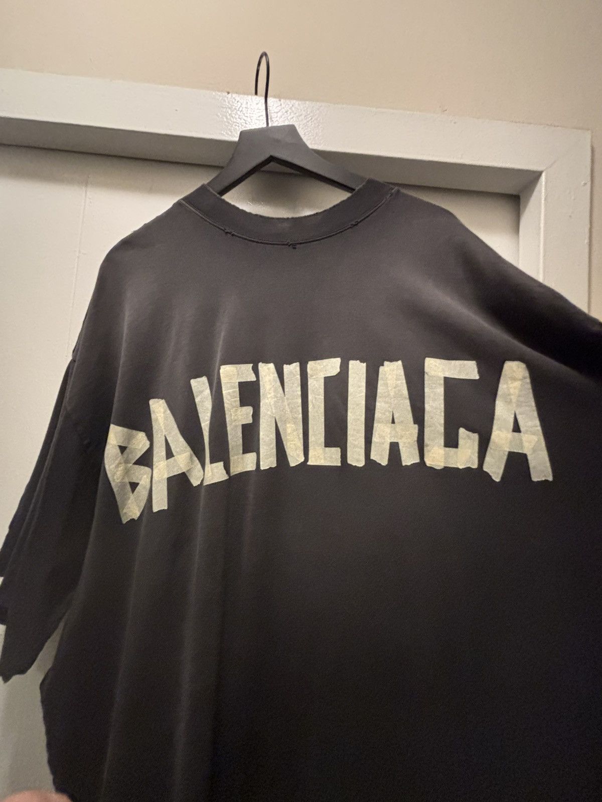 Balenciaga BALENCIAGA OVERSIZED HYBRID T-SHIRT Size US XXL / EU 58 / 5 - 2 Thumbnail