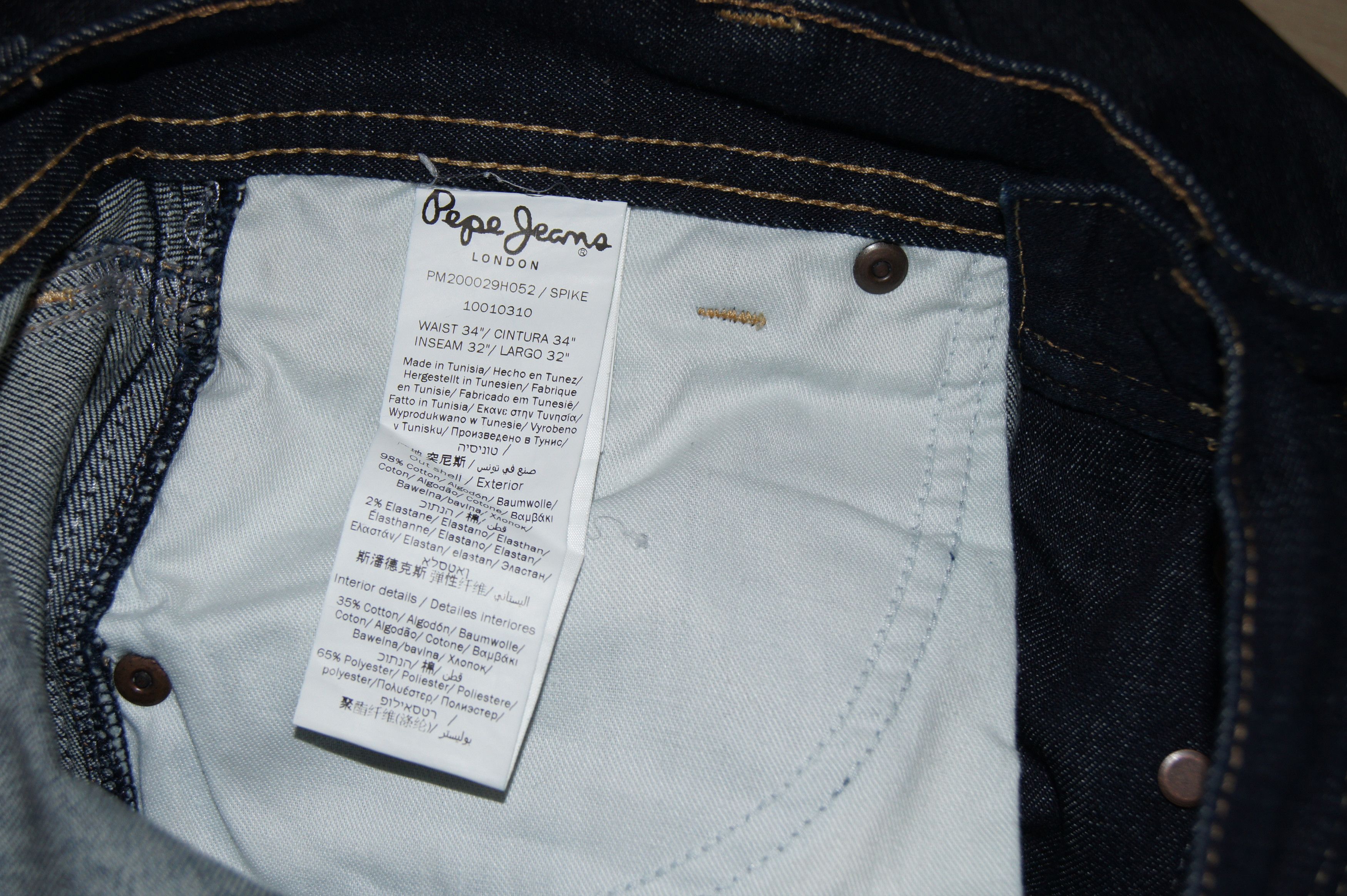 Pepe Jeans Pepe Jeans London Low Waist Slim Fit Men's , Navy Blue Size US 34 / EU 50 - 9 Thumbnail