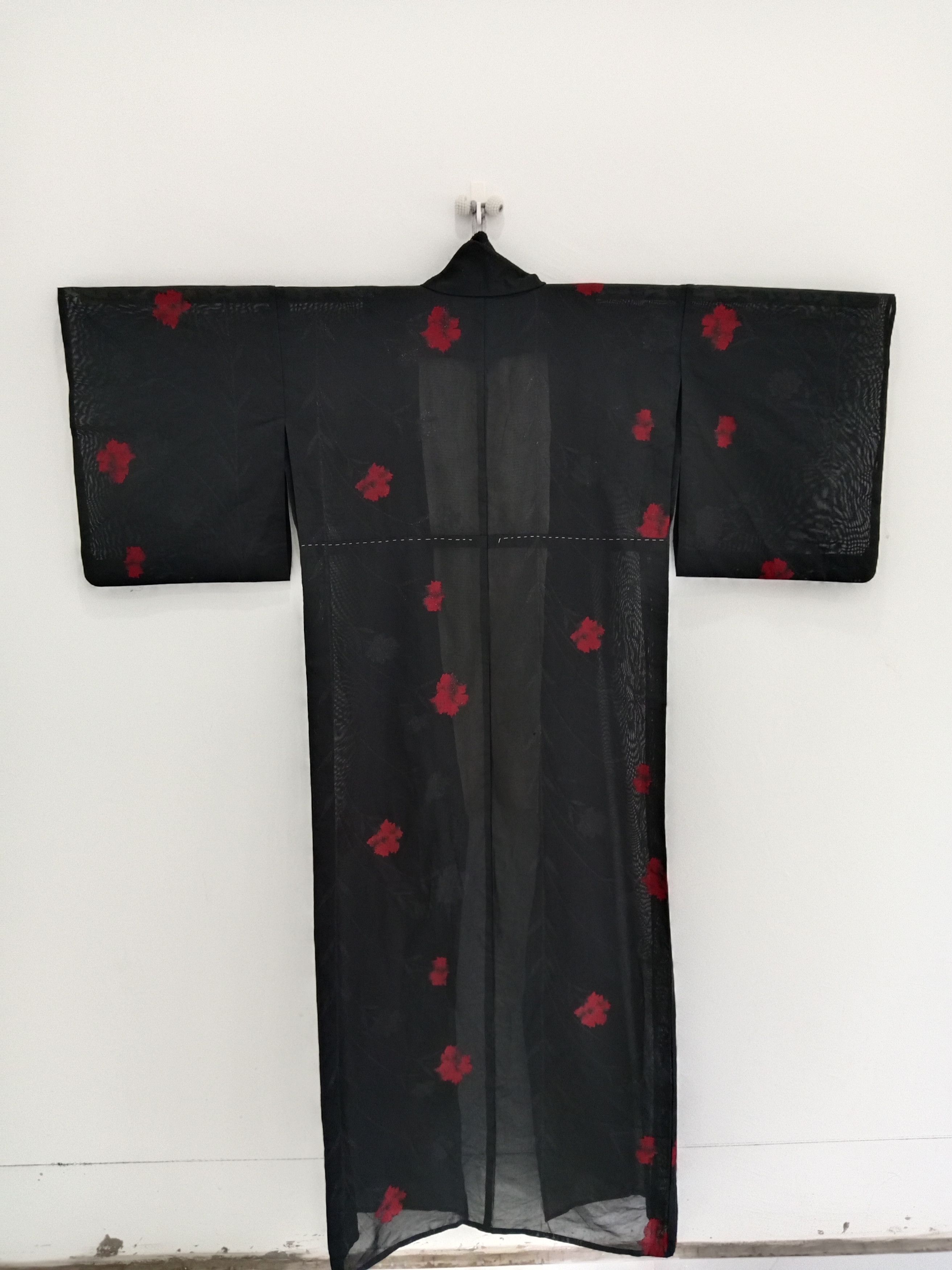 Japanese Brand × Vintage Vintage Yukata Kimono Nice Motif Long Kimono Robe Size ONE SIZE - 3 Thumbnail