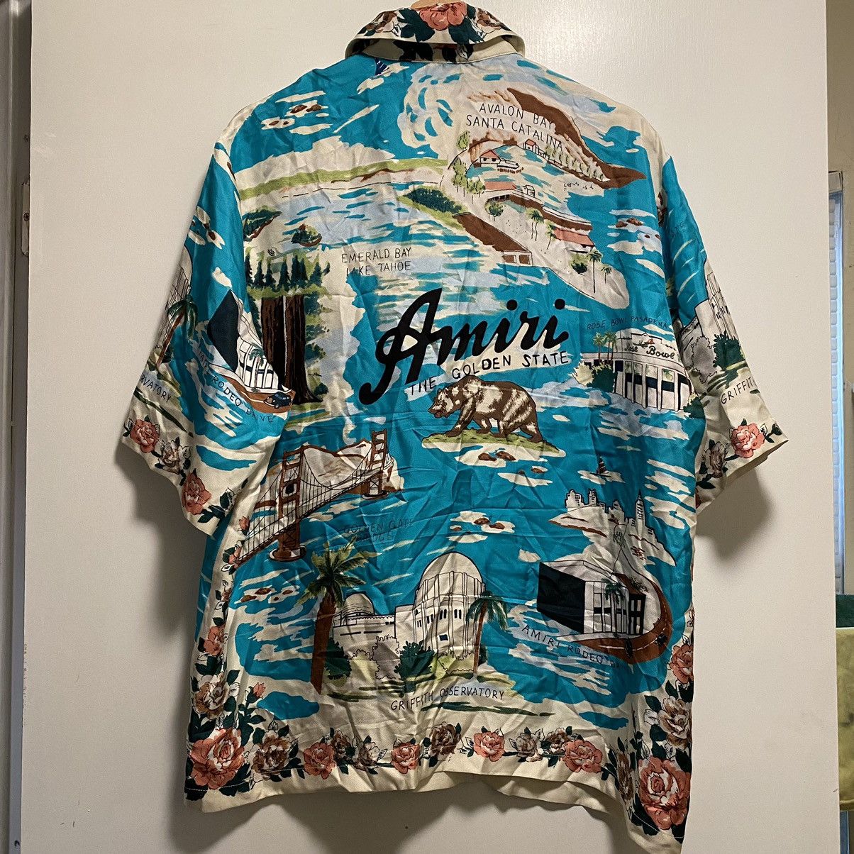 Amiri Amiri Silk California Bowling Shirt Size US L / EU 52-54 / 3 - 2 Thumbnail