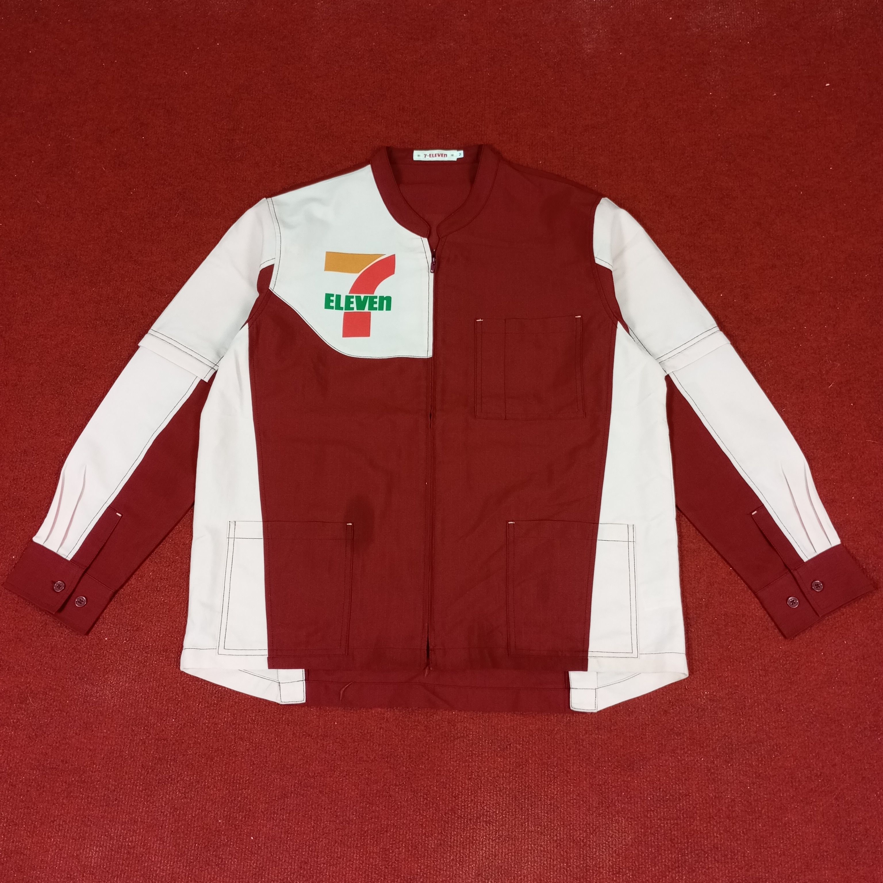 Japanese Brand × Vintage 7 Eleven Japanese Workers Workwear Jacket Size US M / EU 48-50 / 2 - 1 Thumbnail