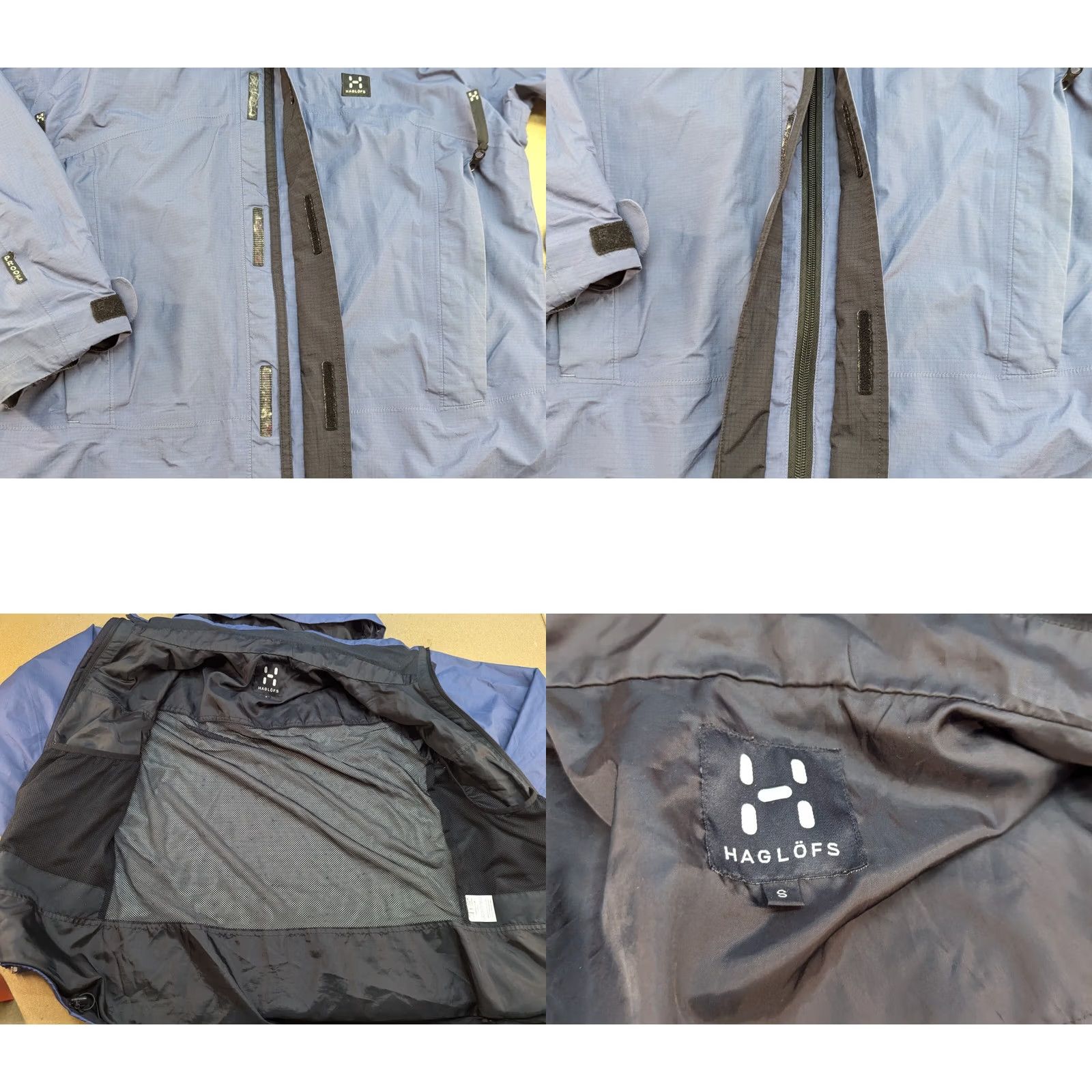 Vintage HAGLOFS Outdoor Jacket Mens Size S Full Zip Water Resistant Hooded Windbreaker Size US S / EU 44-46 / 1 - 9 Thumbnail