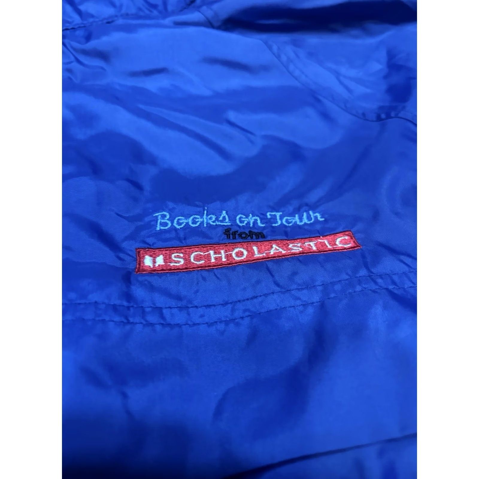 Hanes VINTAGE 90s Hanes Scholastic Book Fair T-Shirt Adult M Blue Funny Mens Size US M / EU 48-50 / 2 - 2 Thumbnail