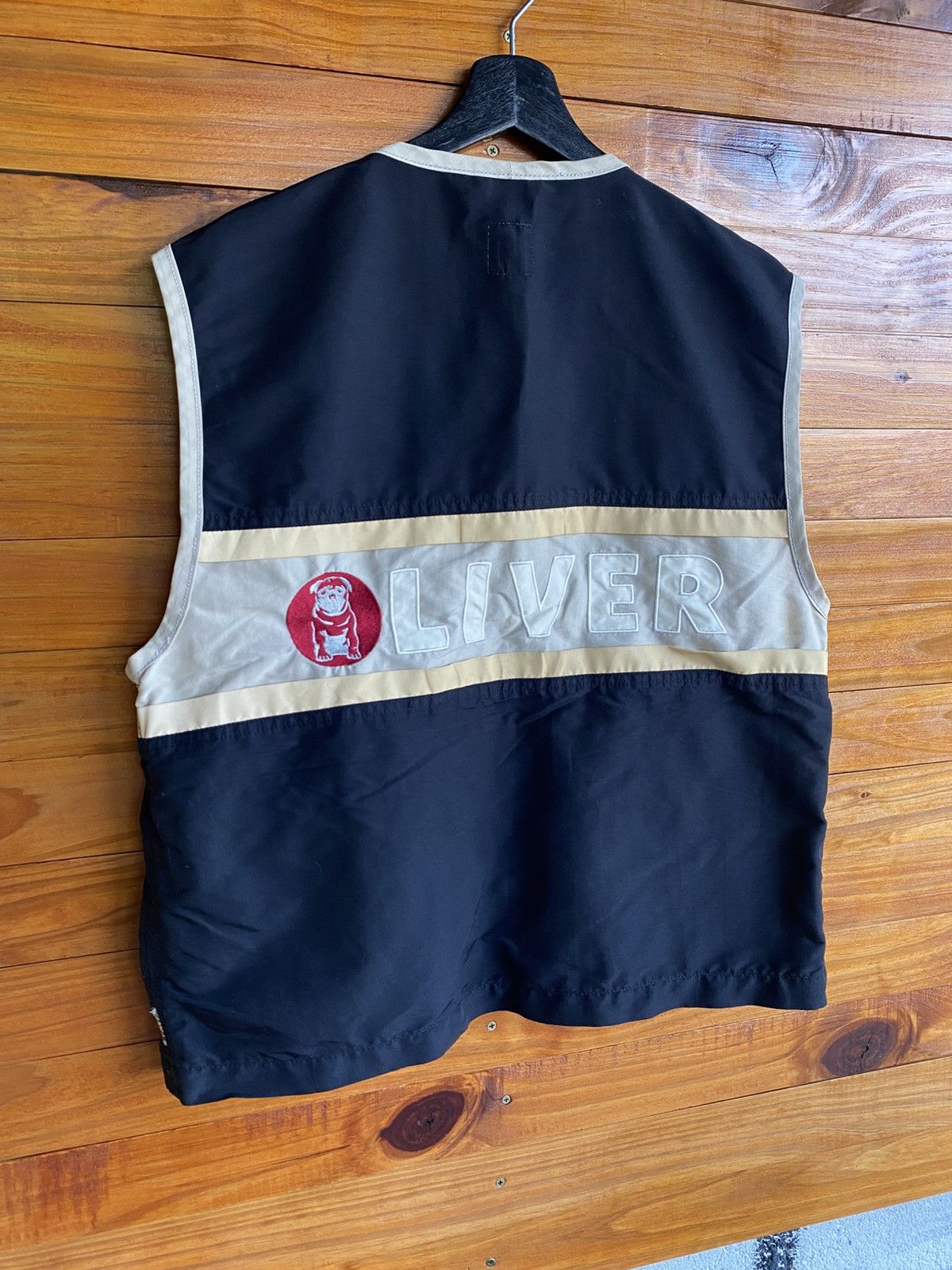 s.Oliver Vintage Oliver Two-Tone Utility Vest Black Beige – Unisex Size US M / EU 48-50 / 2 - 12 Thumbnail