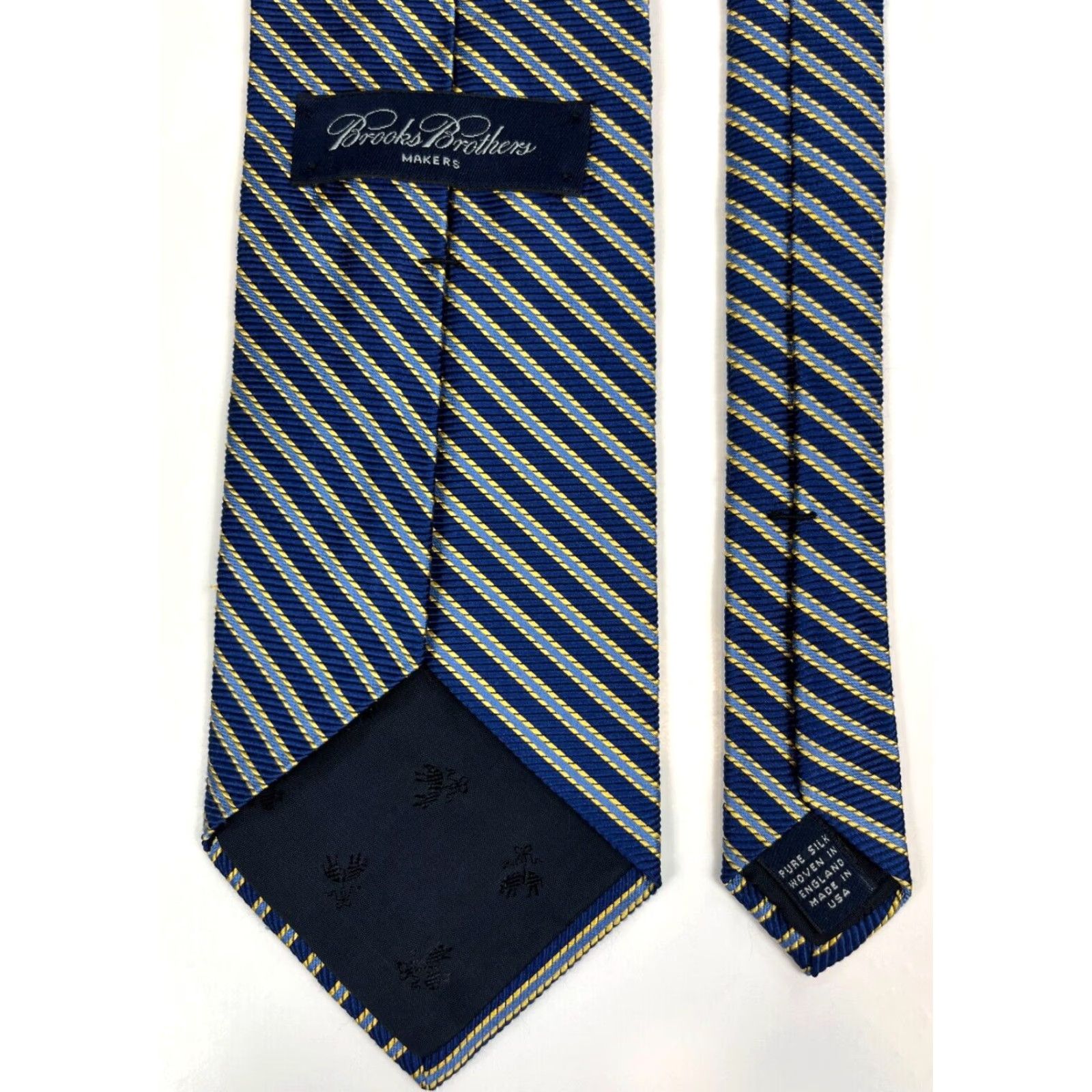Brooks Brothers Brooks Brothers Makers Silk Tie Striped Men’s Designer Woven in England Made in USA 58.25" 3.75" Blue Size ONE SIZE - 6 Thumbnail