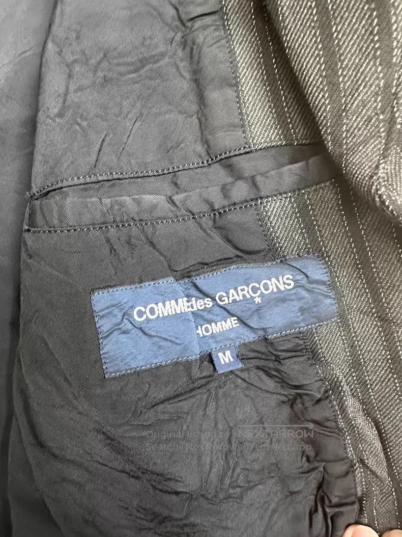 Comme des Garcons Comme Des Garcons Striped Creased Wool Suit Size US M / EU 48-50 / 2 - 4 Thumbnail