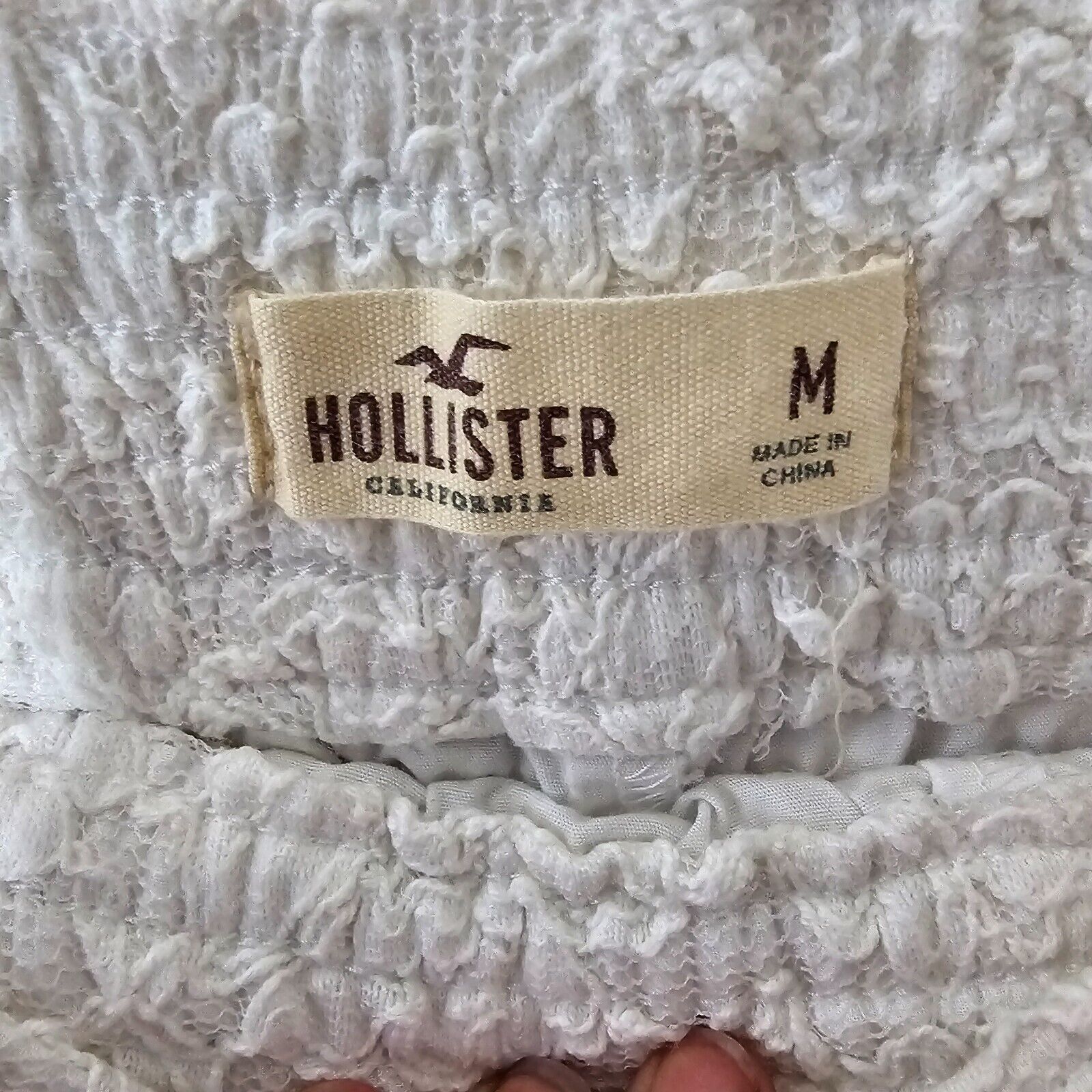 Hollister Hollister Ivory Floral Elastic Waist Lace Short Shorts M Size 30" / US 8 / IT 44 - 5 Thumbnail
